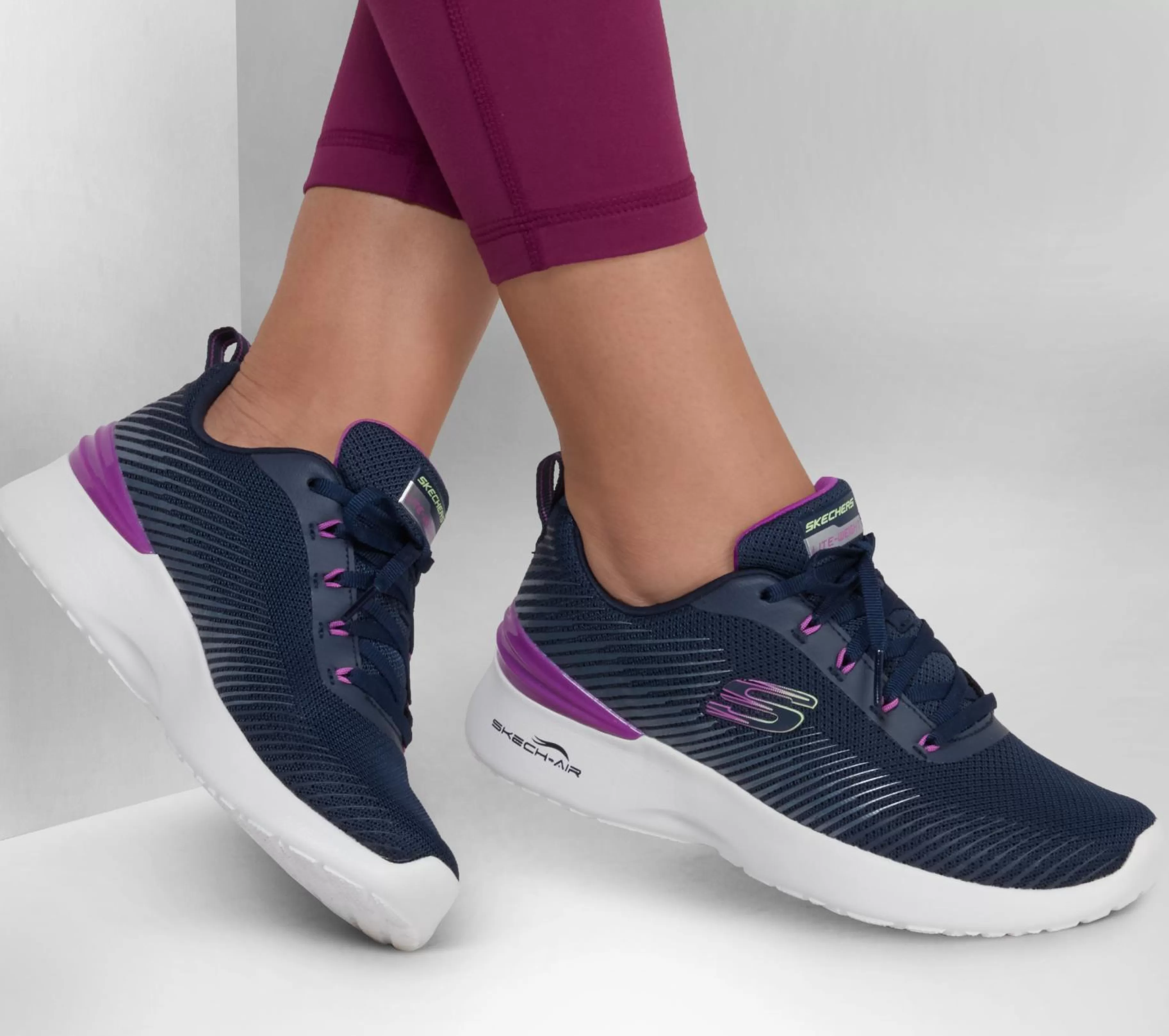 Com Atacadores | Sapatilhas | SKECHERS Skech-Air Dynamight - Luminosity NAVY / ROXO