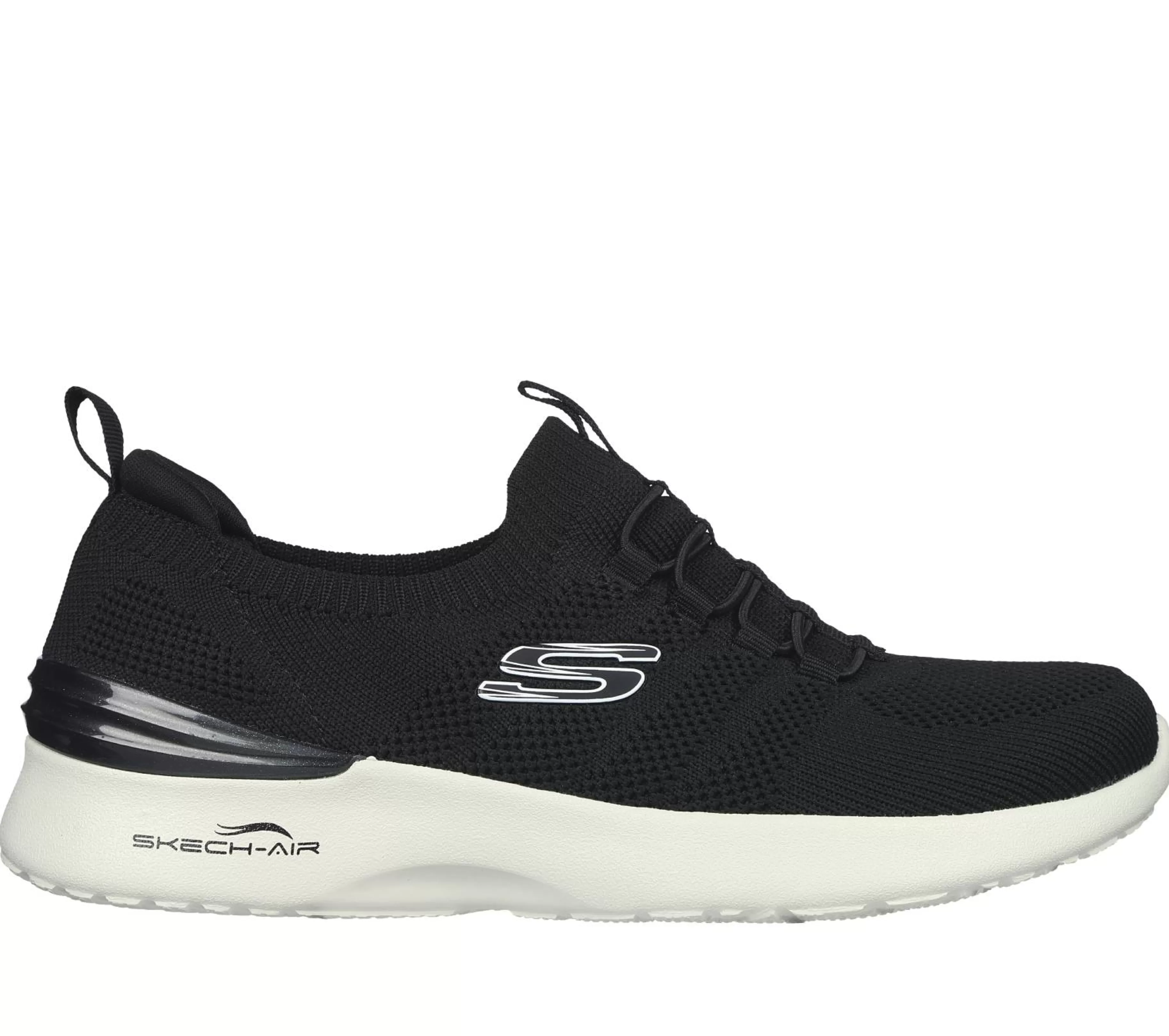 Calçado Sem Atacadores | Sapatilhas | SKECHERS Skech-Air Dynamight - Perfect Steps PRETO / BRANCO