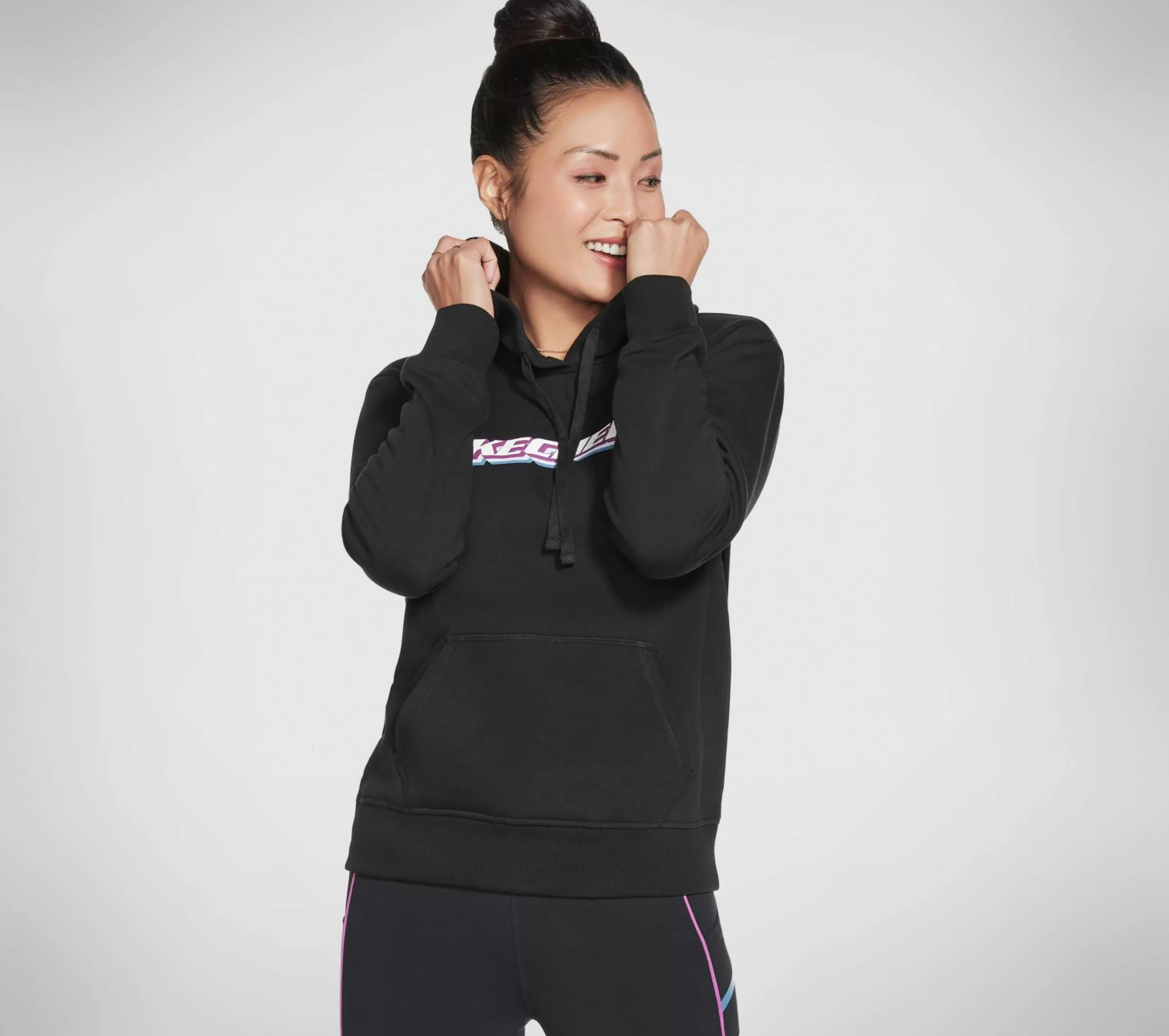 Partes De Cima | Partes De Cima | SKECHERS Apparel Block Heritage Pullover Hoodie PRETO