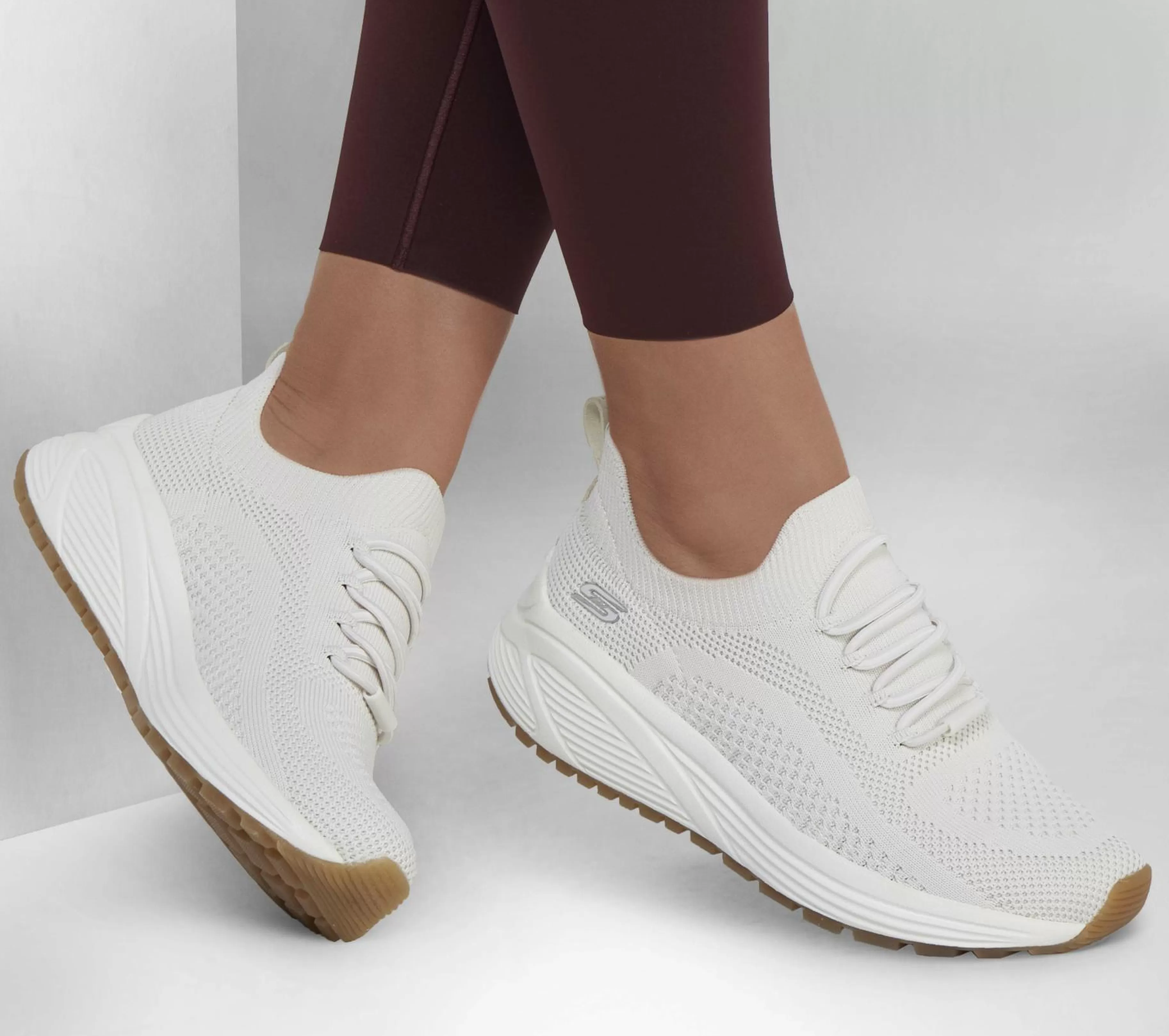 Calçado Sem Atacadores | Sapatilhas Casuais | SKECHERS BOBS Sport Sparrow 2.0 - Allegiance Crew BRANCO SUJO