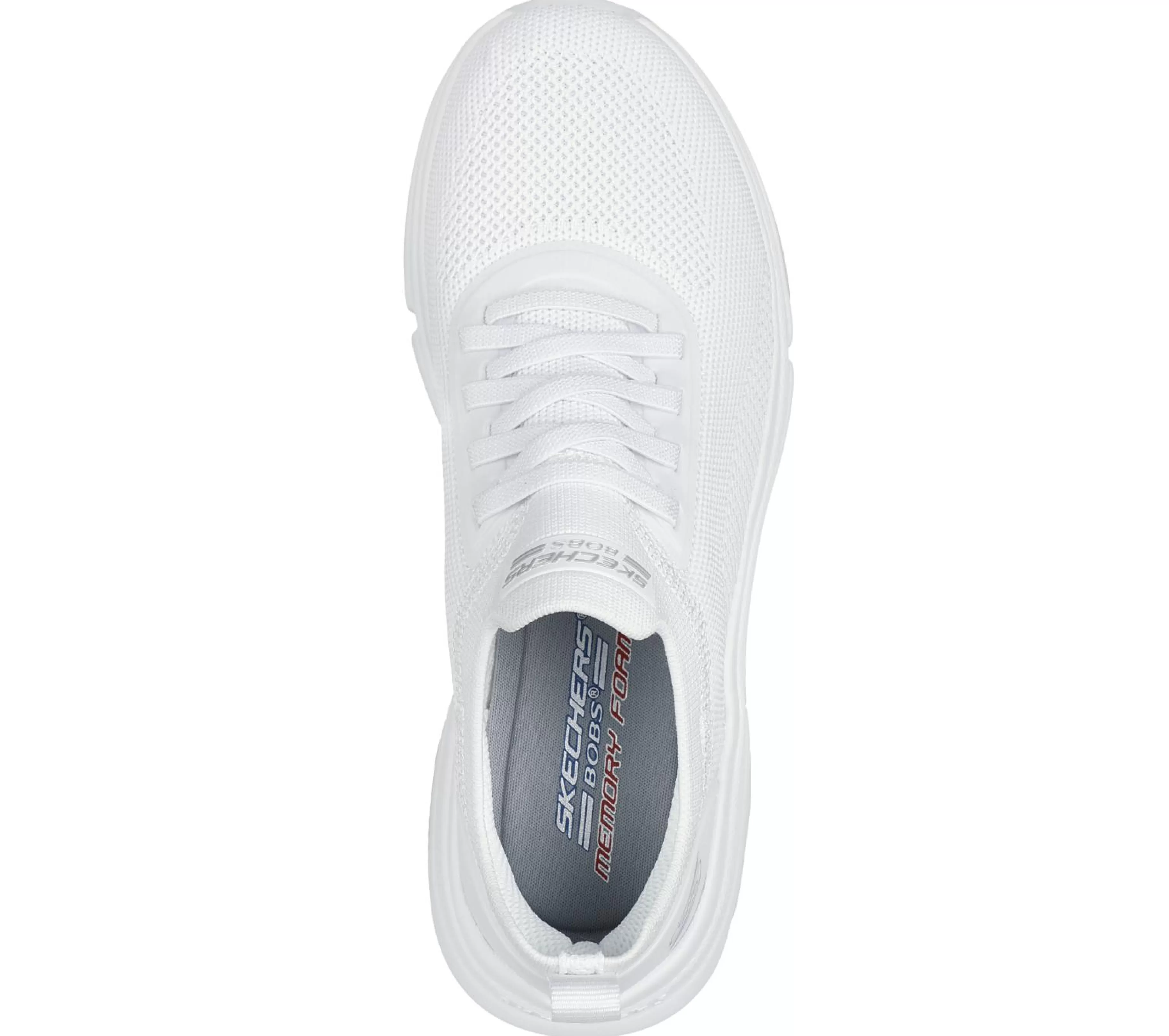 Calçado Sem Atacadores | Sapatilhas Casuais | SKECHERS BOBS Sport Sparrow Flex - Instant Clout BRANCO