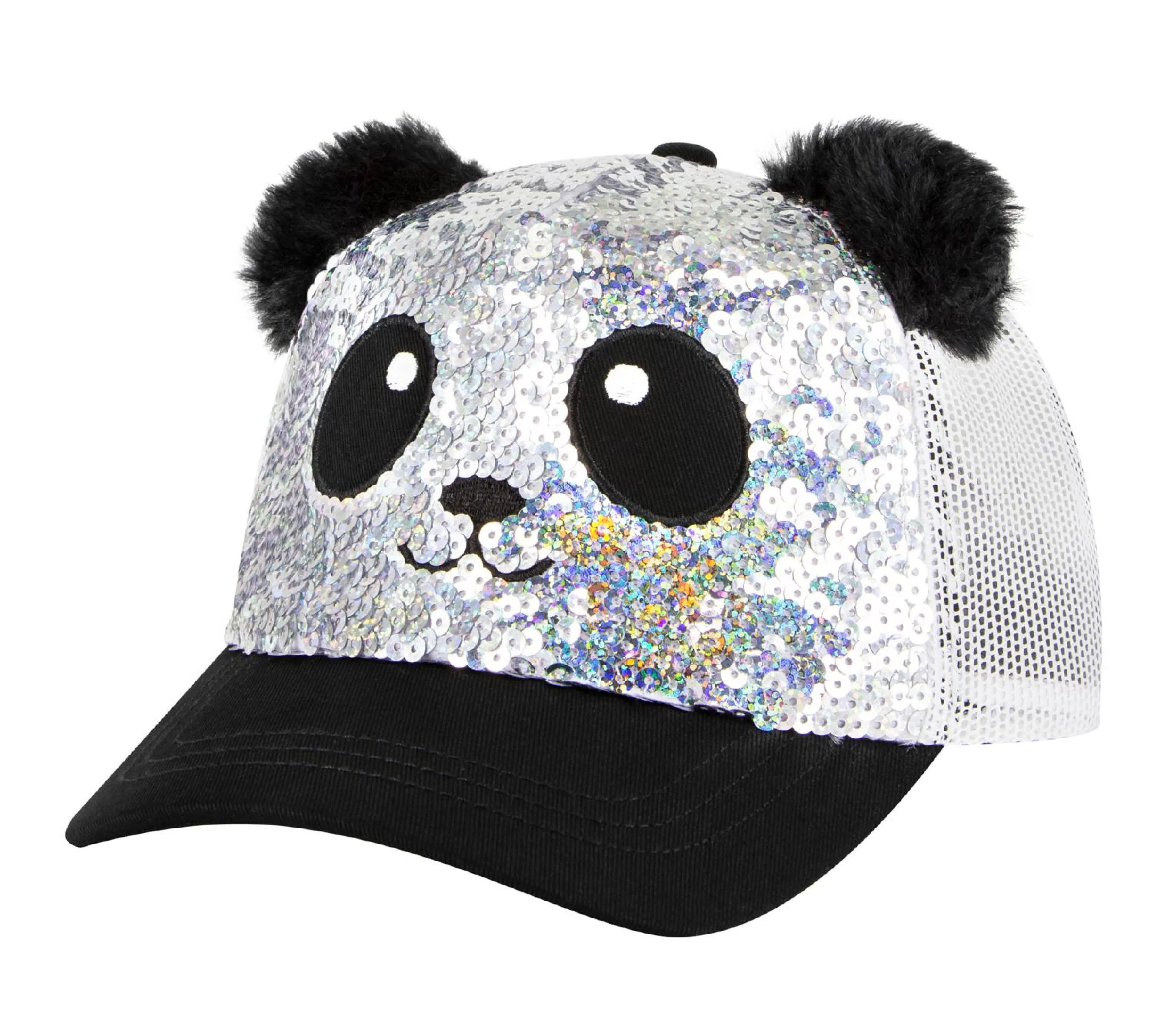 Acessórios Para A Cabeça | Acessórios Para A Cabeça | SKECHERS Sequin Panda Hat PRATEADO / PRETO