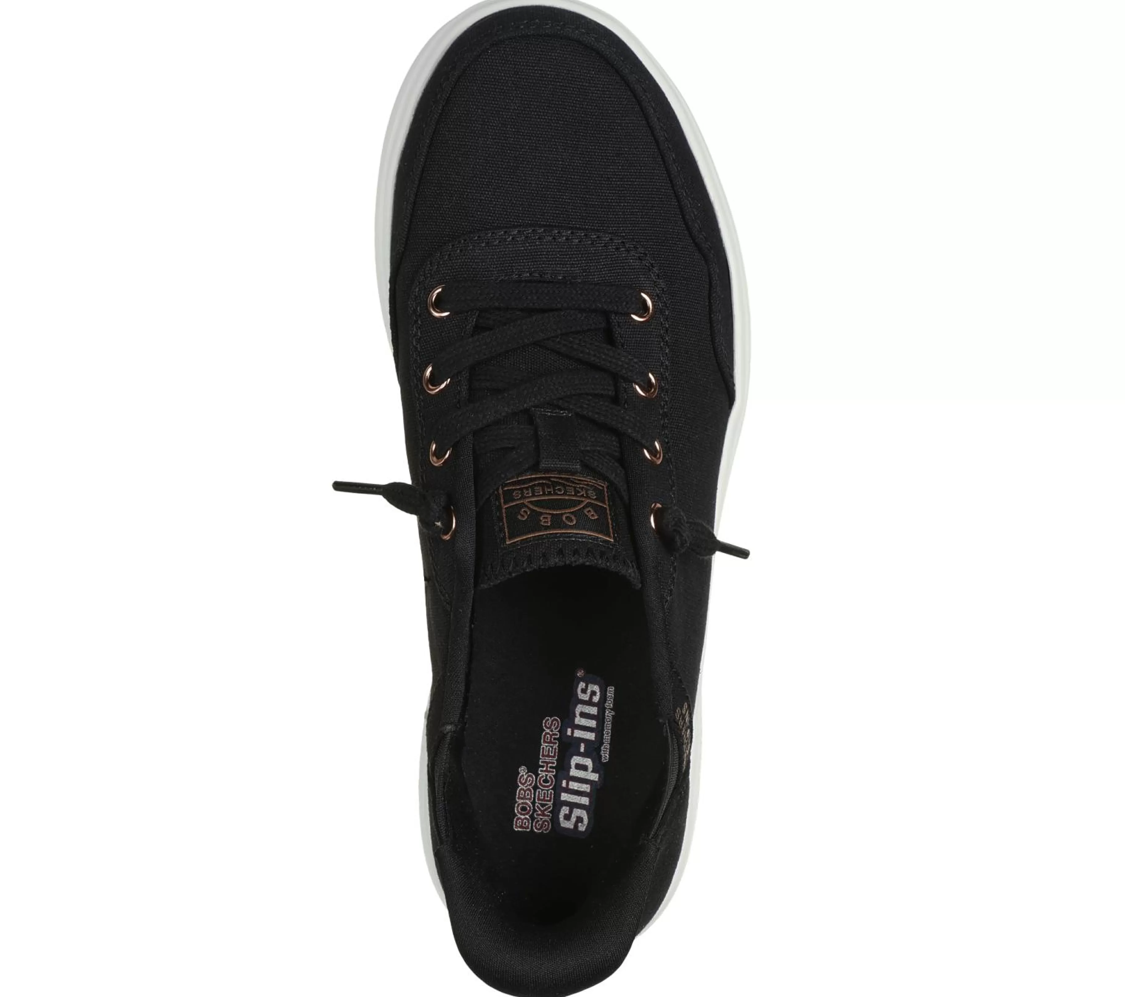 Sapatos Rasos | Calçado Sem Atacadores | SKECHERS Slip-ins: BOBS Skip Cute - B Cute Sweet PRETO