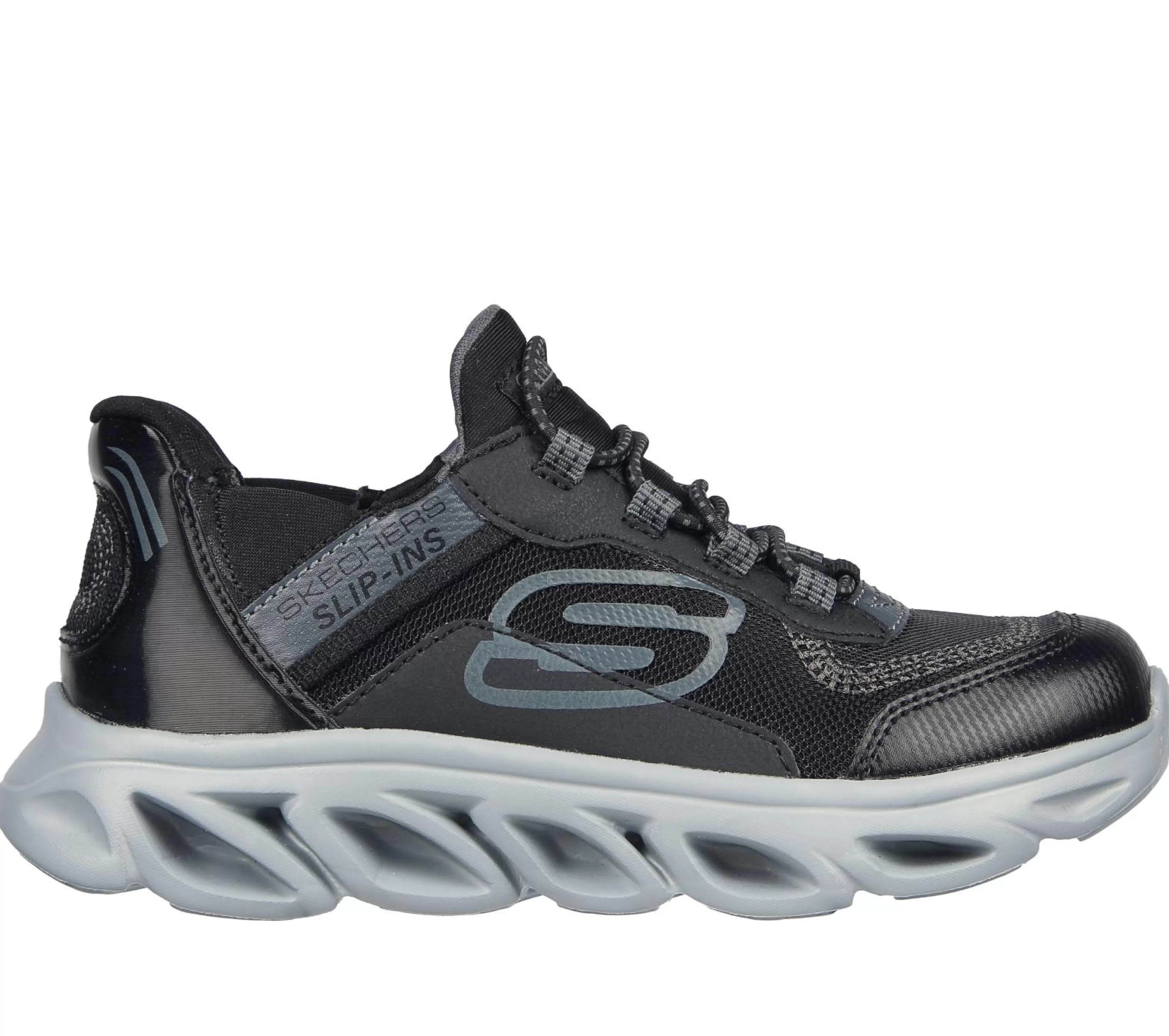 Calçado Sem Atacadores | Sapatilhas | SKECHERS Slip-Ins: Flex Glide PRETO / CARVÃO