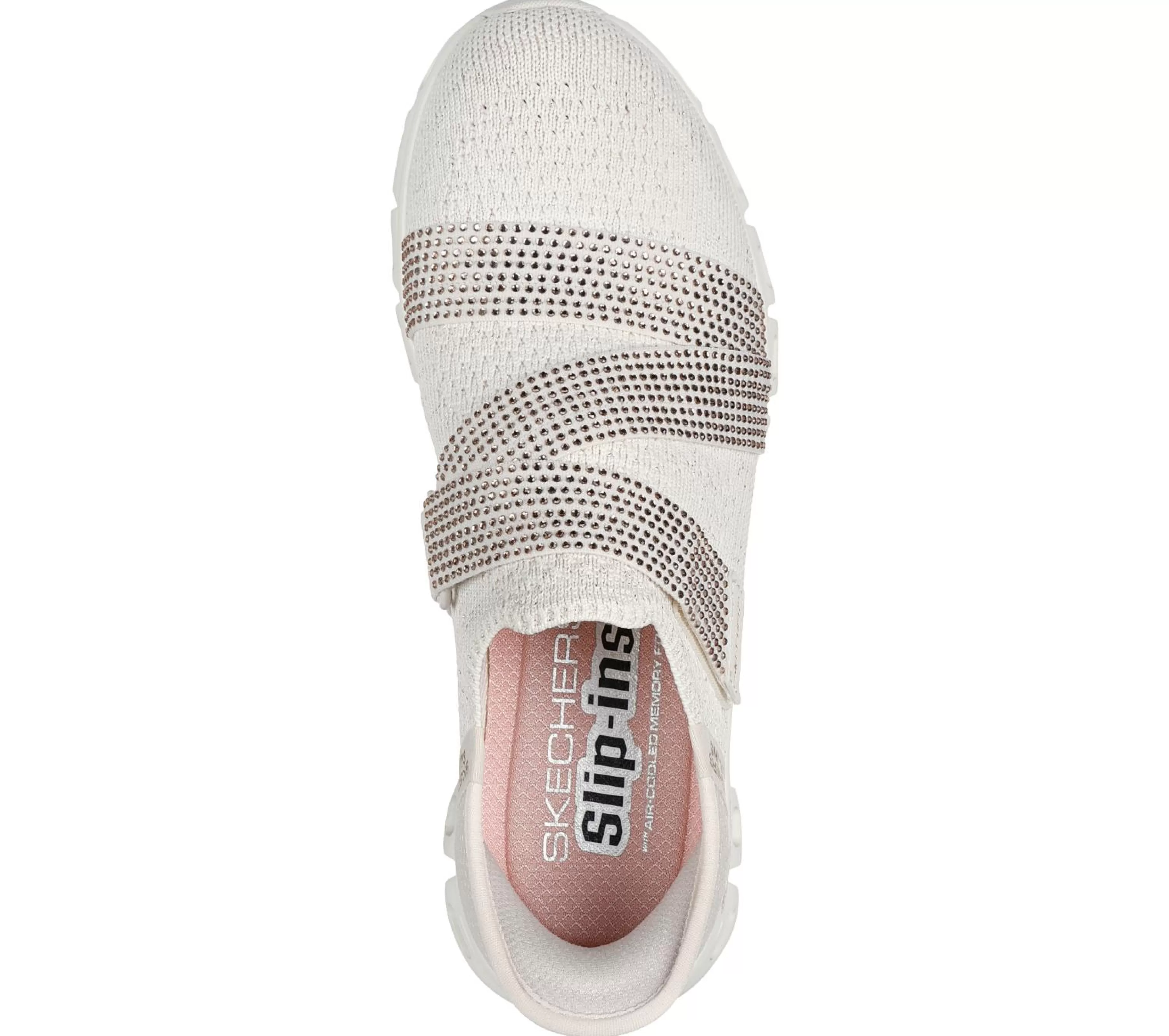 Calçado Sem Atacadores | Hands Free Slip-Ins | SKECHERS Slip-ins: Glide-Step - High Shine NATURAL / DOURADO