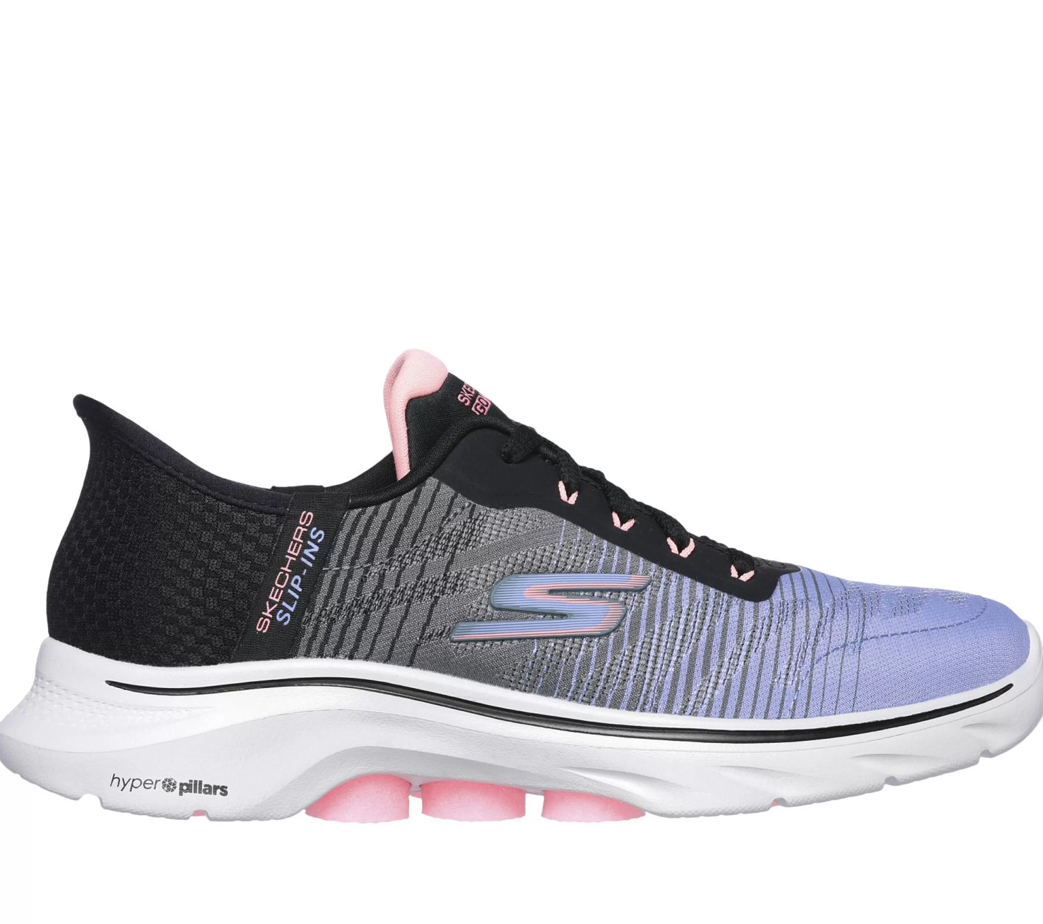 Calçado Sem Atacadores | Hands Free Slip-Ins | SKECHERS Slip-ins: GO WALK 7 - Adel PRETO / MULTICOR