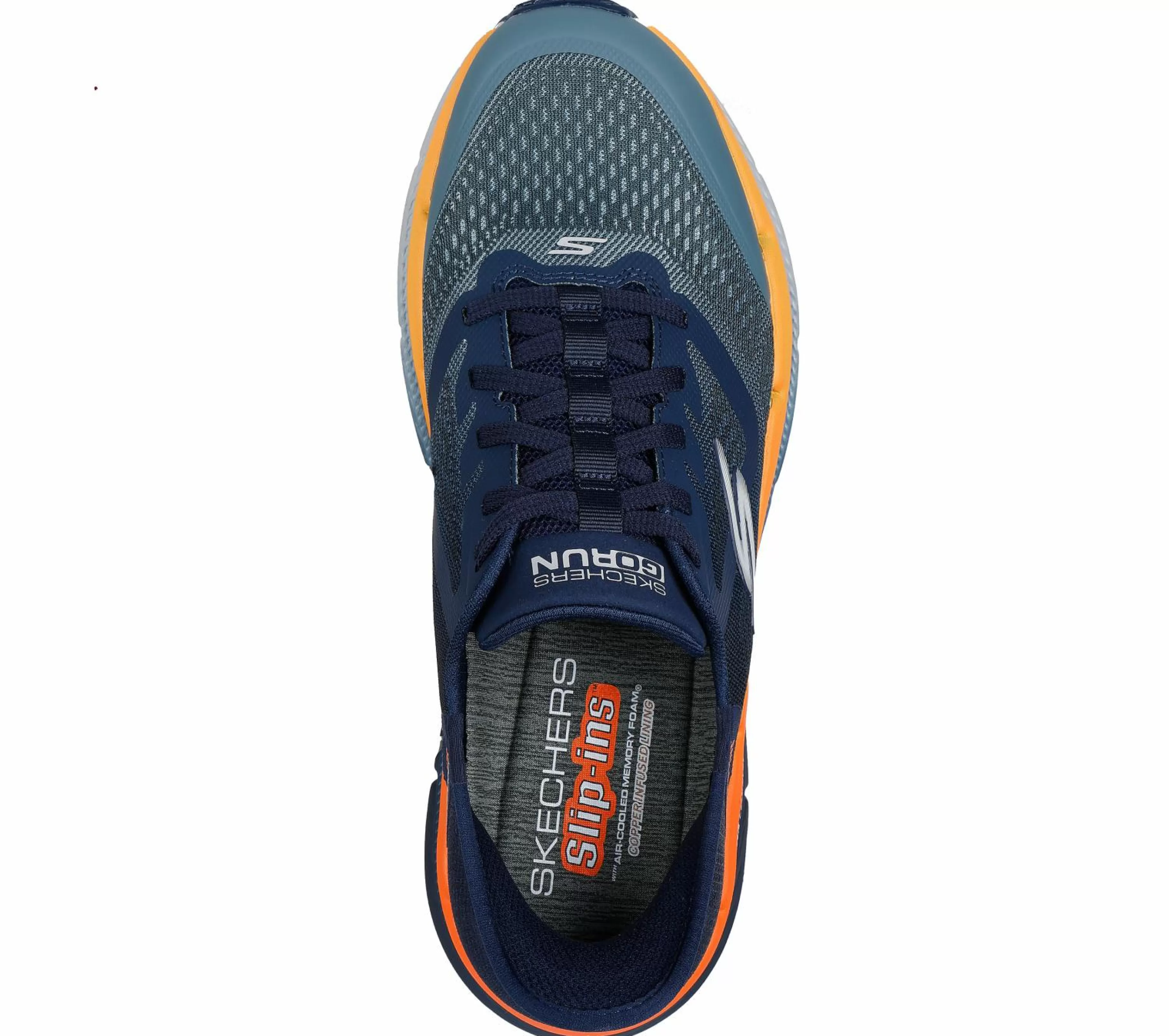 Hands Free Slip-Ins | Sapatilhas | SKECHERS Slip-ins: Max Cushioning Premier 2.0 NAVY / LARANJA