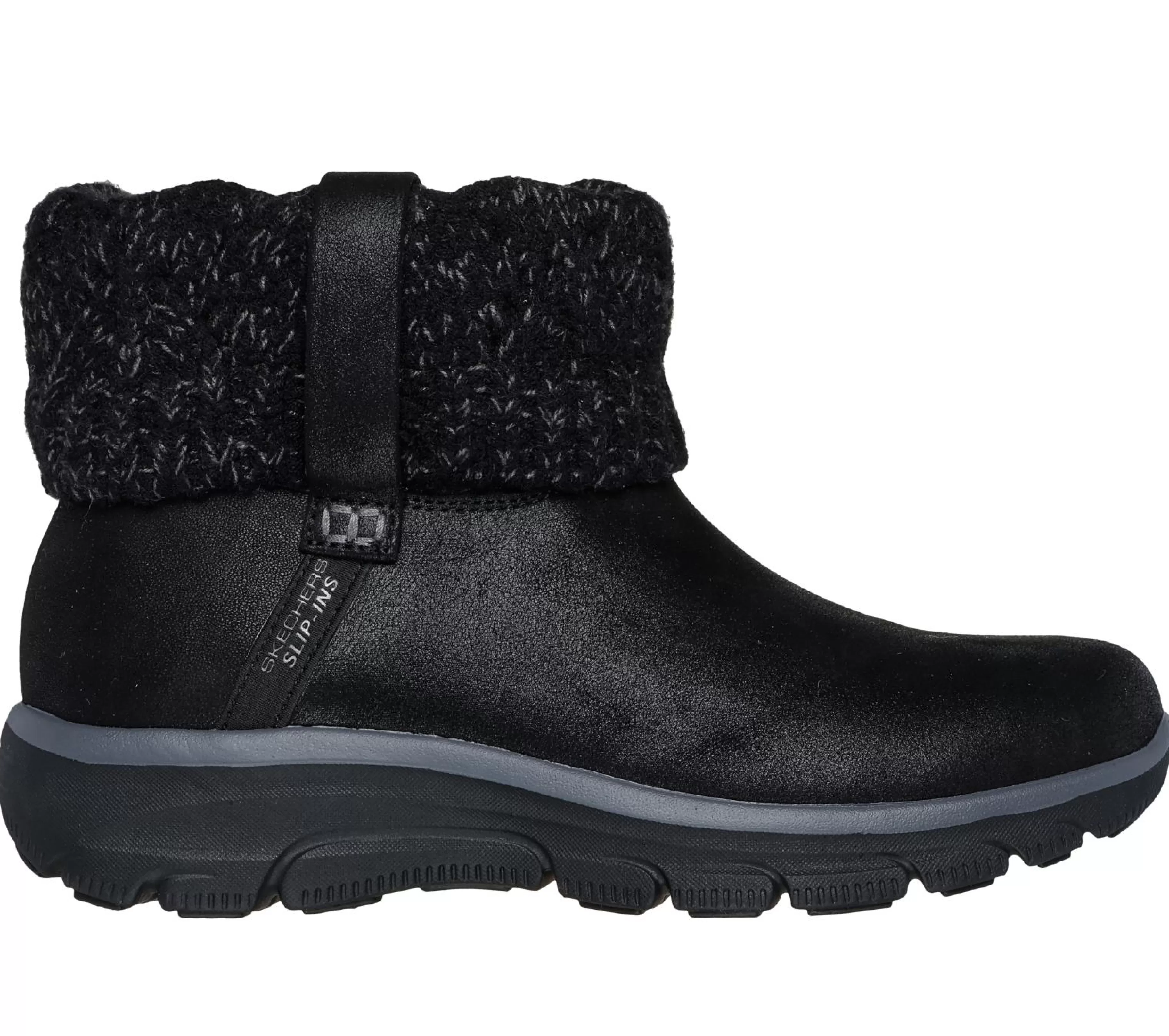 Calçado Sem Atacadores | Botas | SKECHERS Slip-ins Relaxed Fit: Easy Going - Cozy Weather 2 PRETO