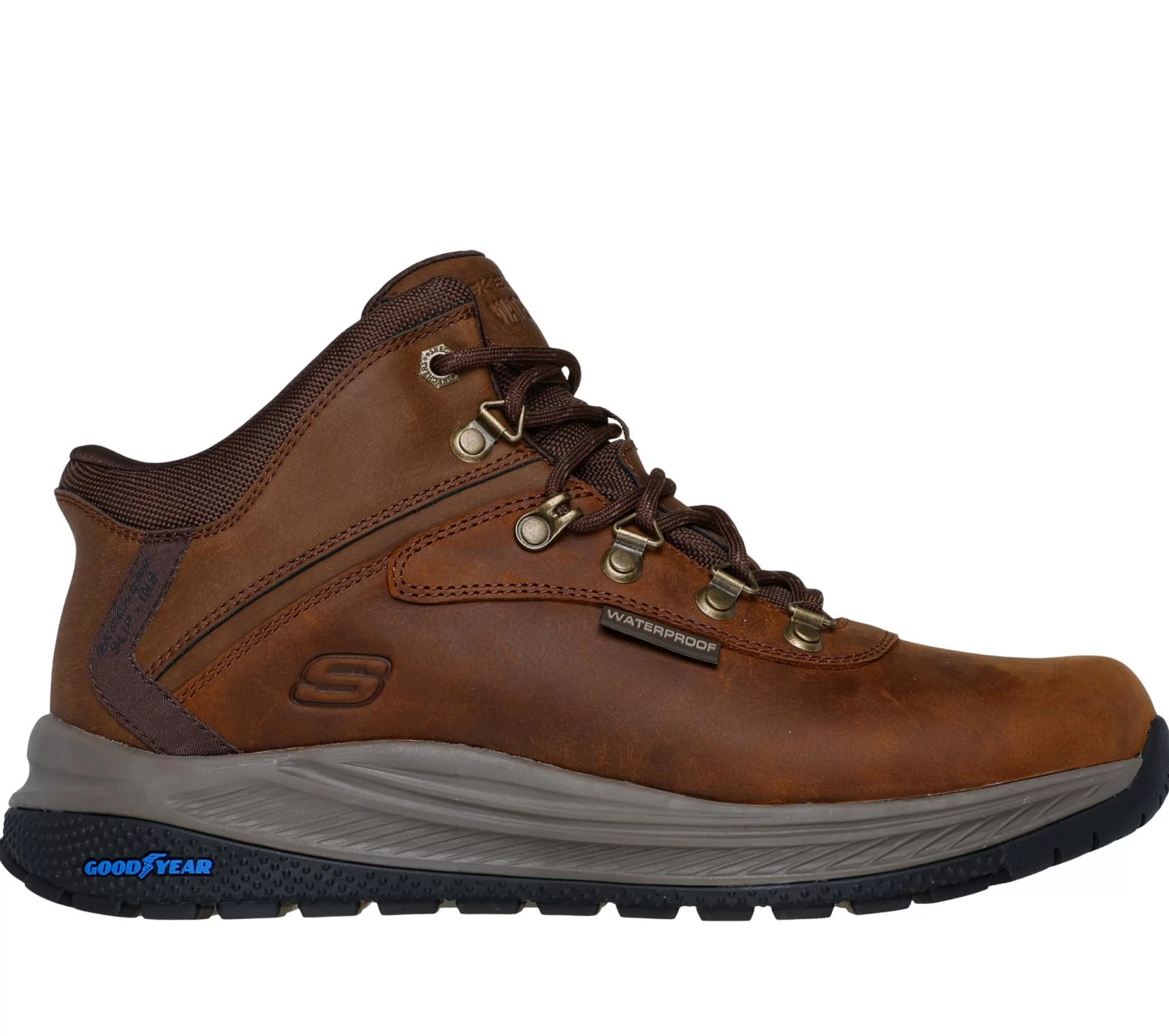 Botas | Hands Free Slip-Ins | SKECHERS Slip-ins Relaxed Fit: Meroe - Pikeman CASTANHO