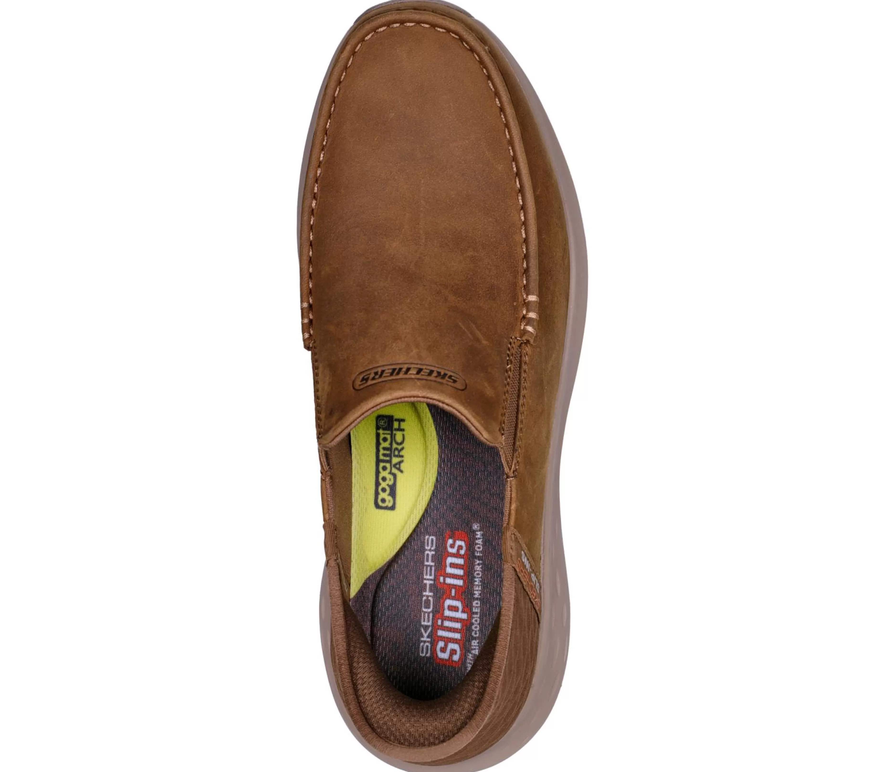 Calçado Sem Atacadores | Hands Free Slip-Ins | SKECHERS Slip-ins Relaxed Fit: Parson - Oswin CASTANHO DESERTO