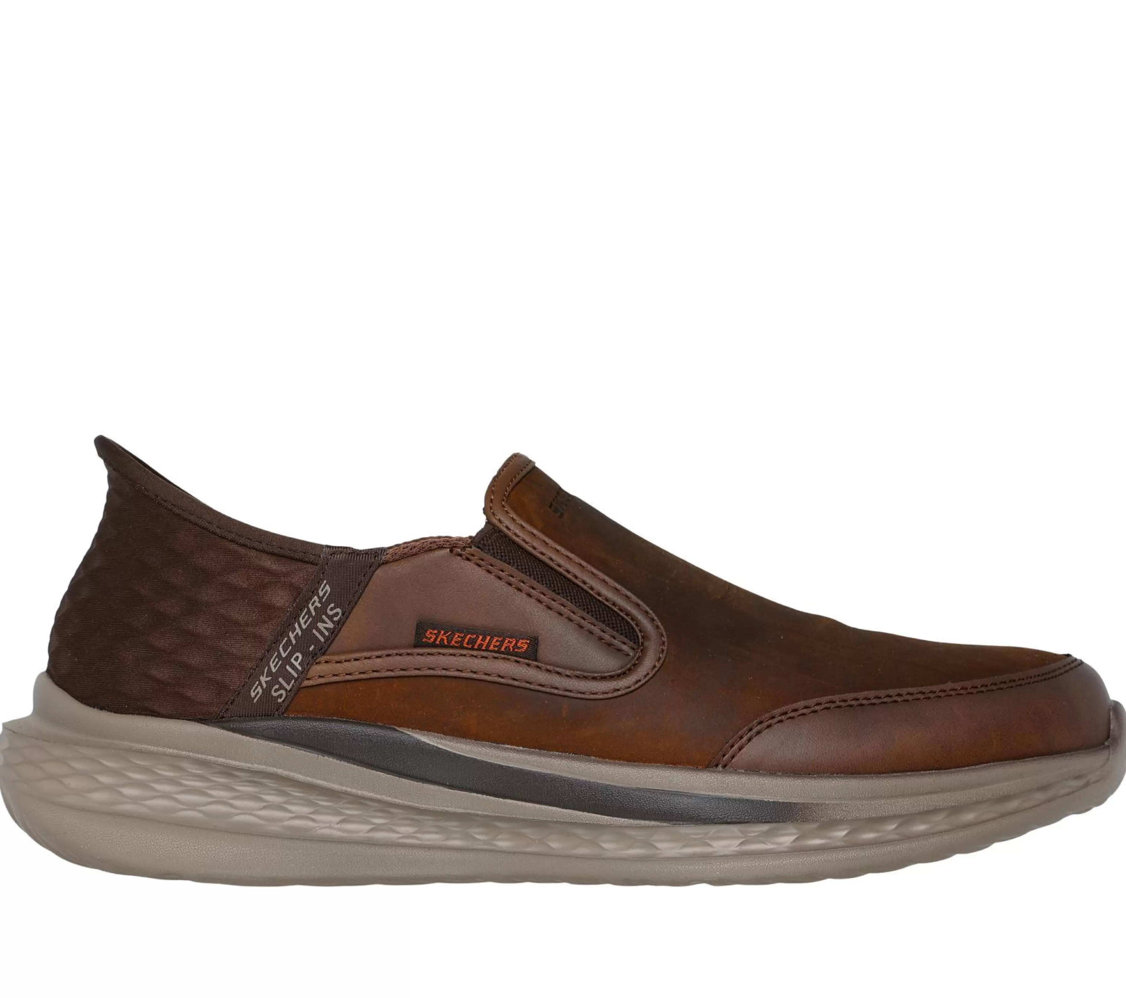 Sapatos Casual | Calçado Sem Atacadores | SKECHERS Slip-ins Relaxed Fit: Slade - Cooper CASTANHO