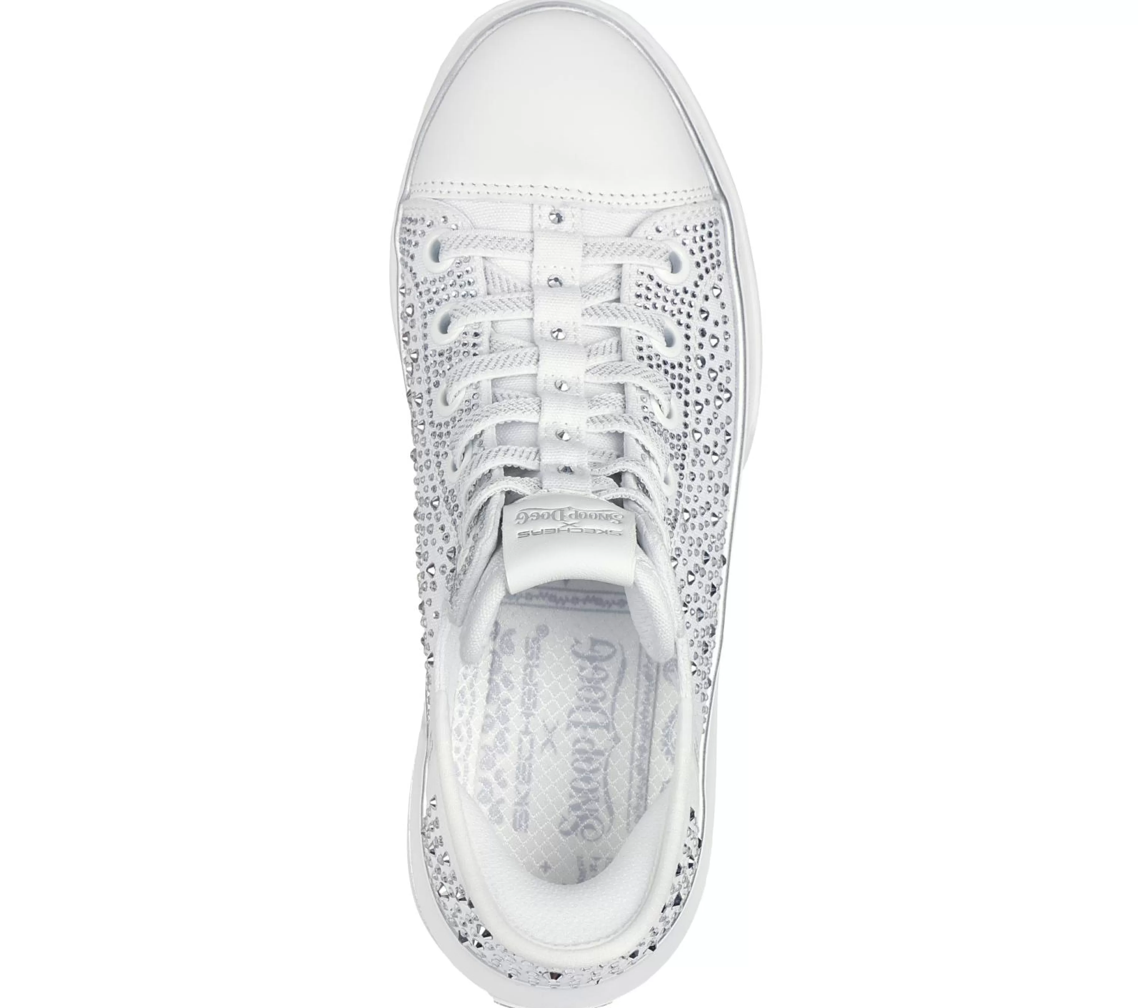 Hands Free Slip-Ins | Sapatilhas Casuais | SKECHERS Slip-ins: Snoop One - Rhine-Stoned BRANCO