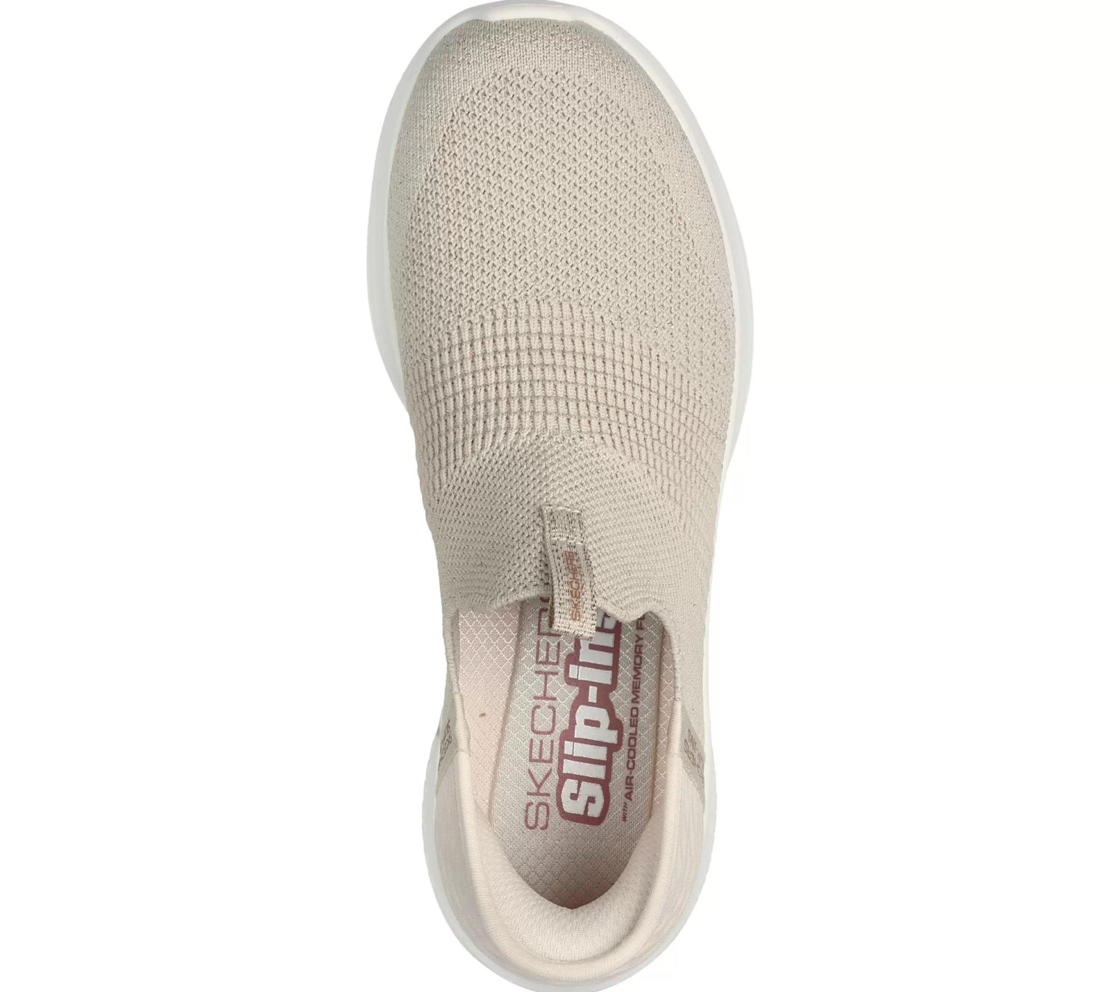 Hands Free Slip-Ins | Sapatilhas Casuais | SKECHERS Slip-ins: Ultra Flex 3.0 - Glitter Me NATURAL / DOURADO