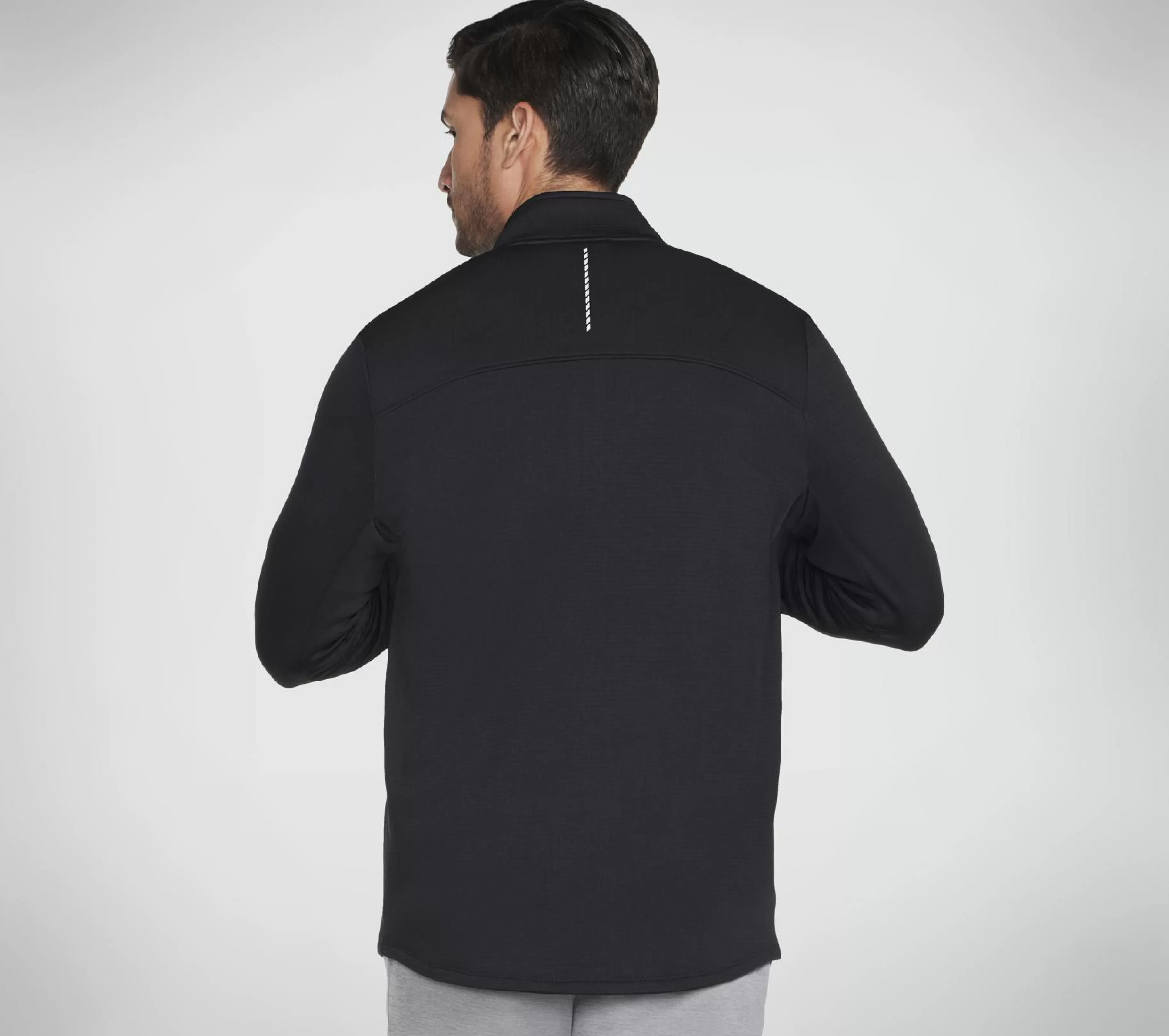 Partes De Cima | Partes De Cima | SKECHERS SKECH-KNITS ULTRA GO Thermal Full Zip Jacket PRETO