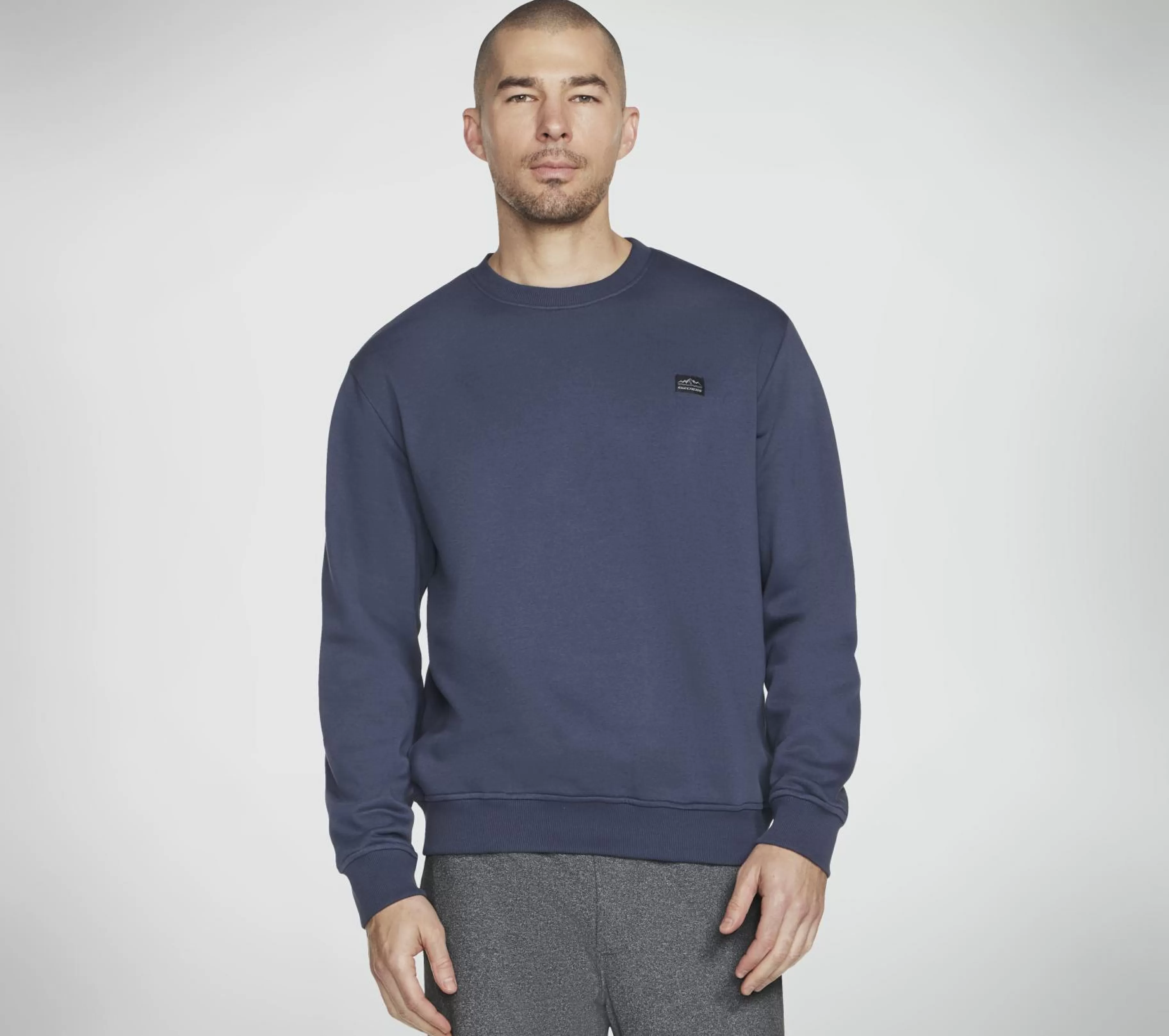 Partes De Cima | Partes De Cima | SKECHERS SKECH-SWEATS Definition Crew CARVÃO / NAVY