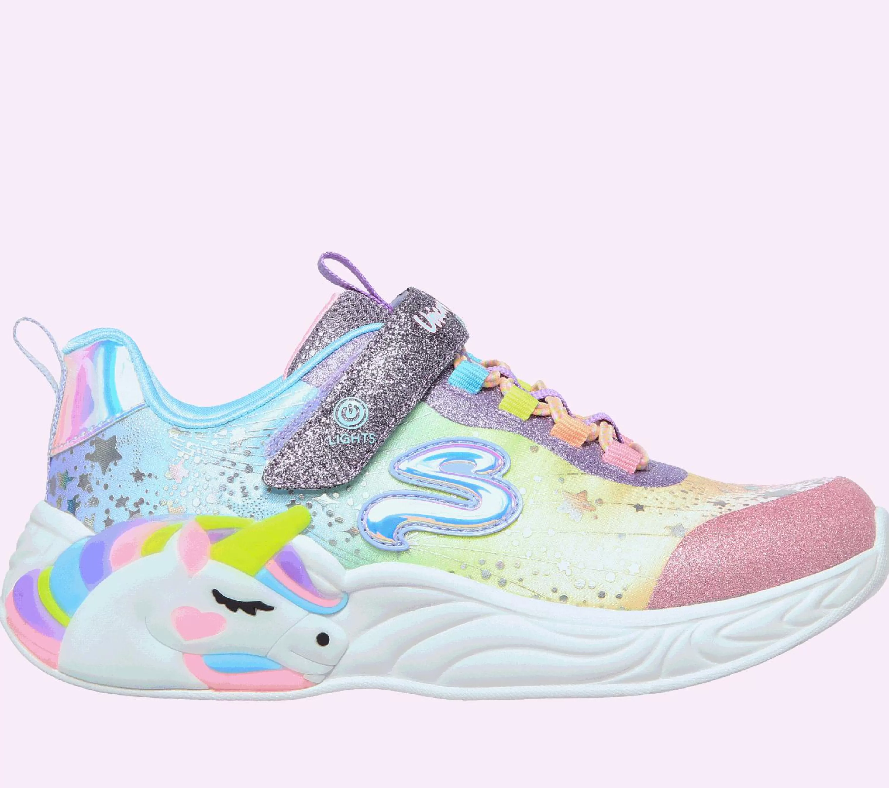 Luzes | Sapatilhas | SKECHERS S-Lights: Unicorn Dreams ROXO / MULTICOR