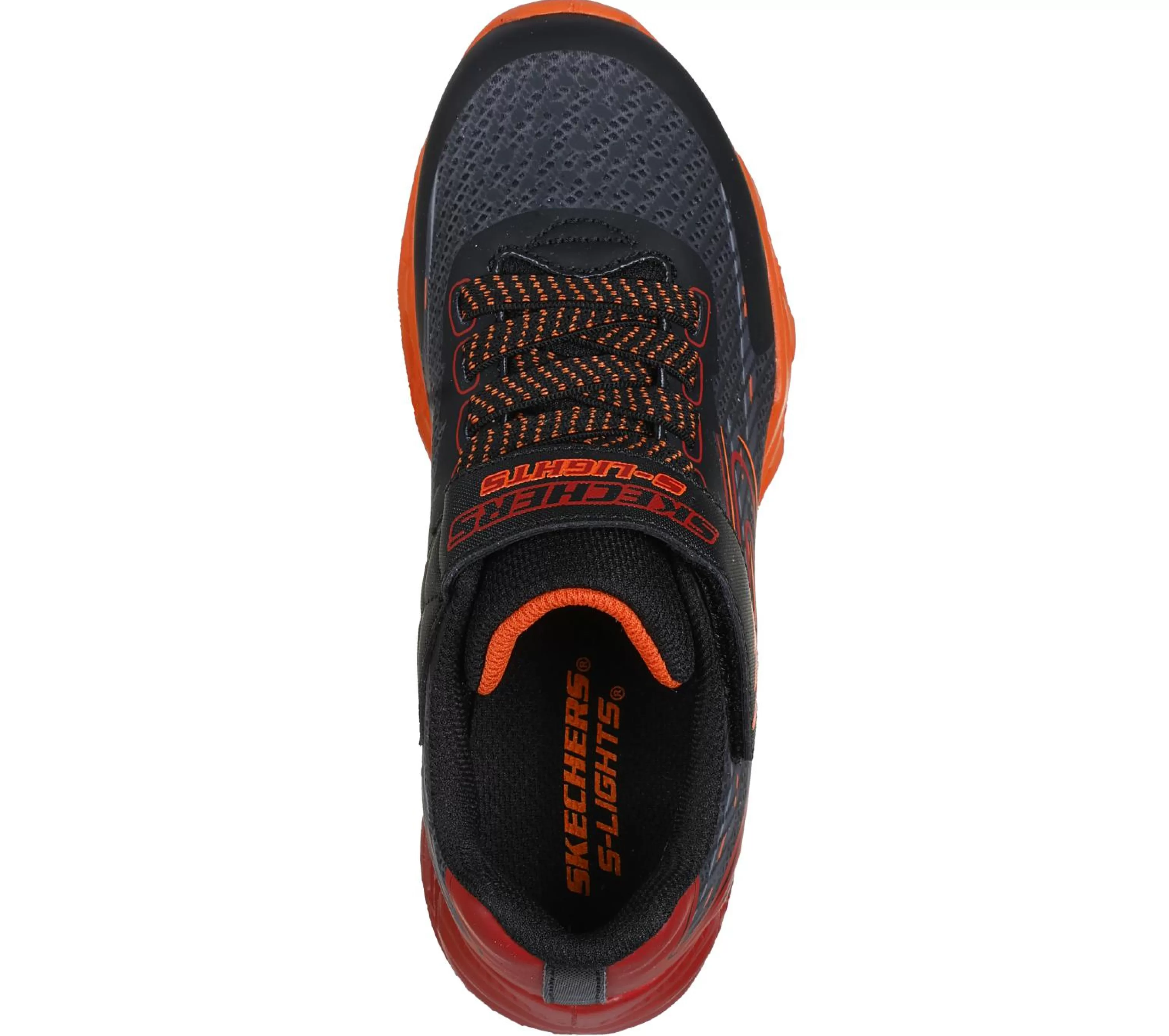 Calçado Sem Atacadores | Luzes | SKECHERS S-Lights: Vortex 2.0 - Quantroid PRETO / VERMELHO