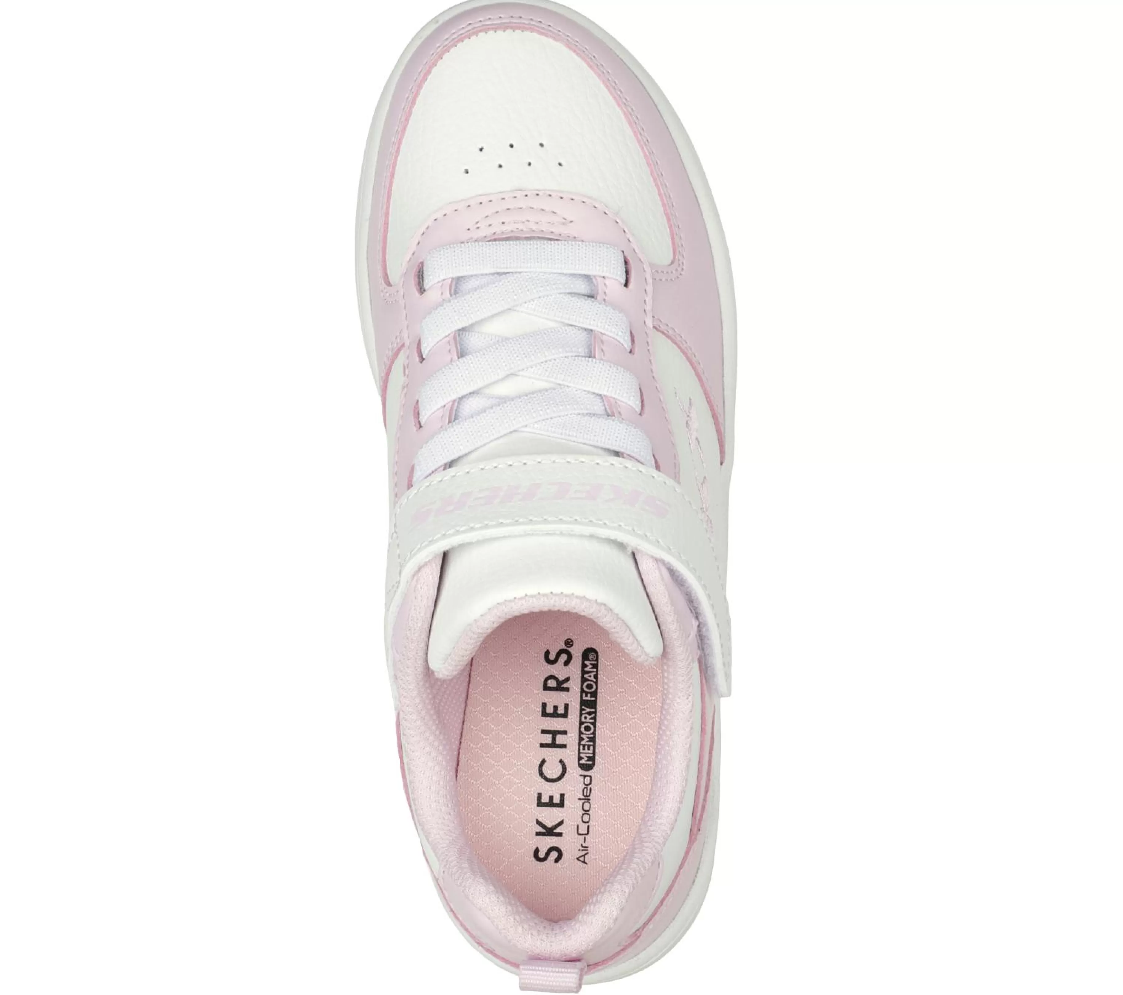 Calçado Sem Atacadores | Sapatilhas | SKECHERS Sport Court 92 BRANCO / ROSA