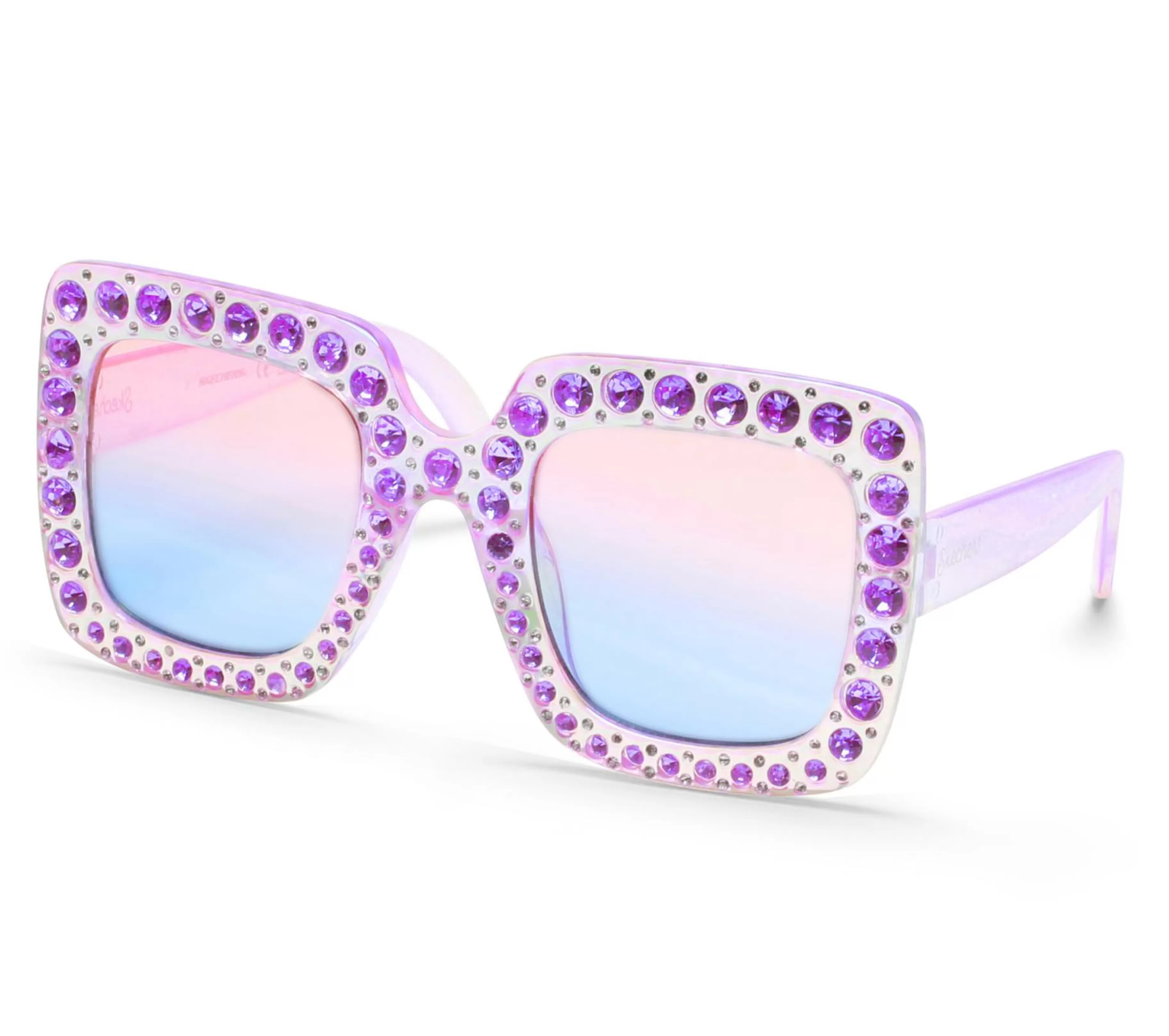 Óculos De Sol | Óculos De Sol | SKECHERS Square Rhinestone Sunglasses ROXO