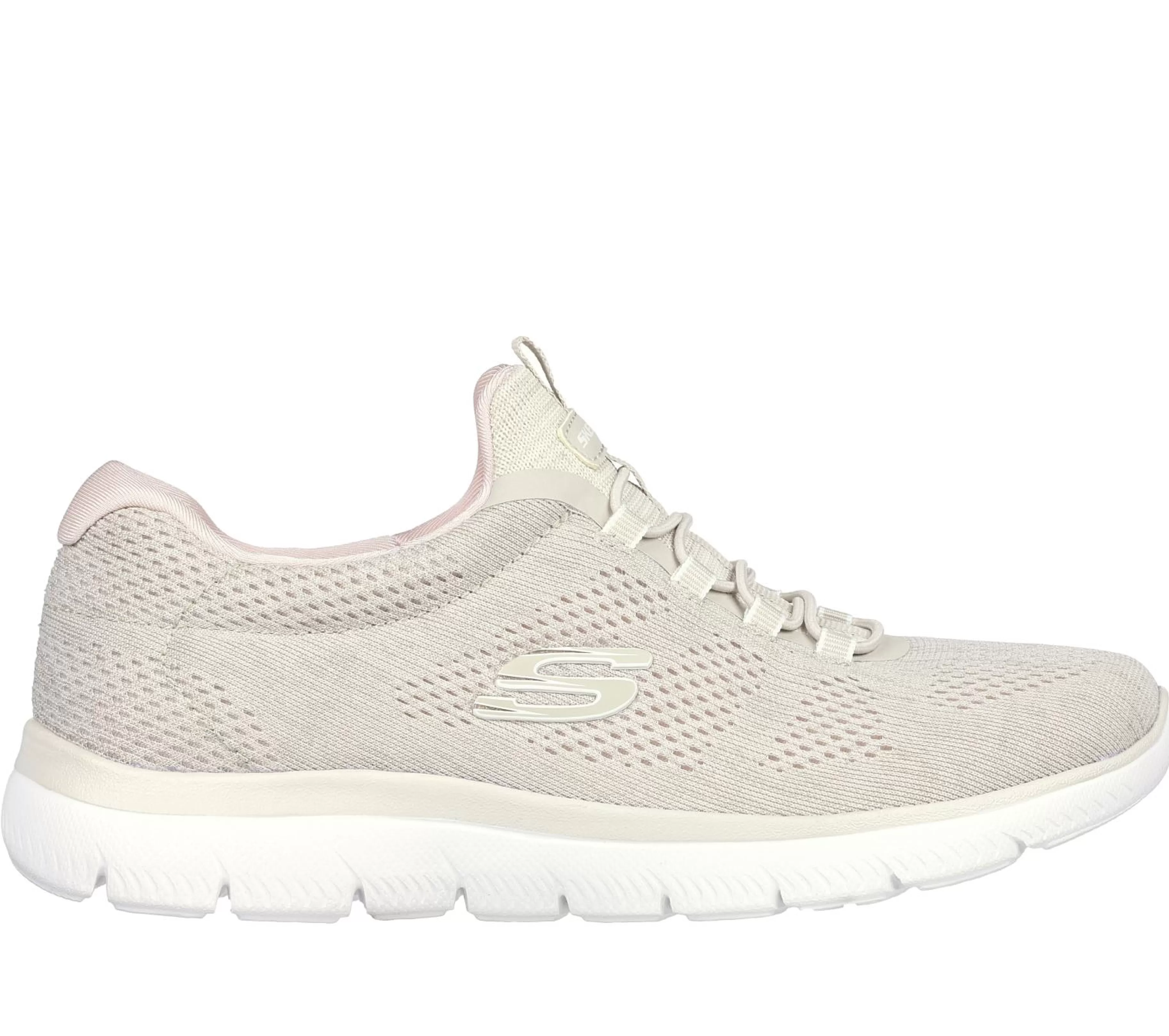 Calçado Sem Atacadores | Sapatilhas | SKECHERS Summits - Fun Flair TAUPE / ROSA