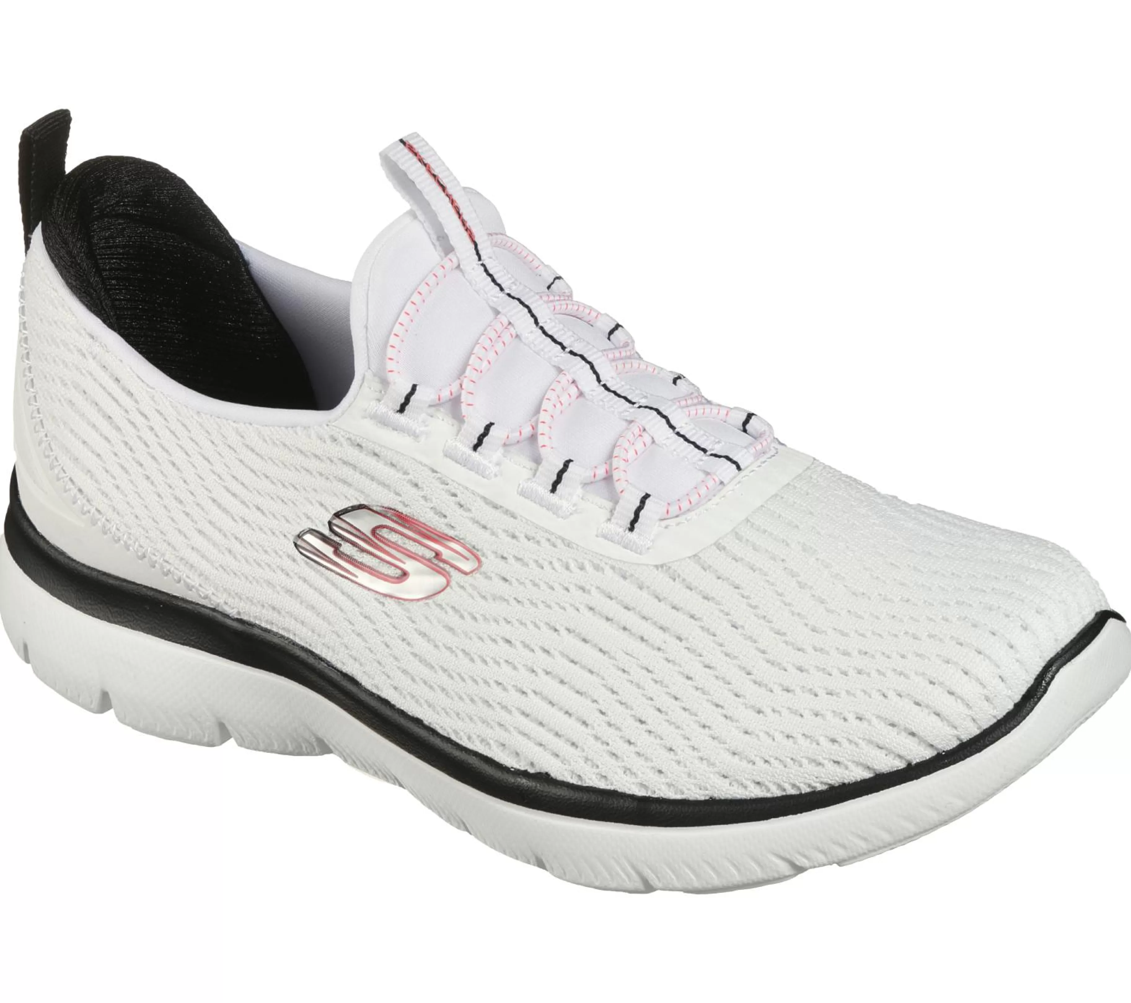 Calçado Sem Atacadores | Sapatilhas | SKECHERS Summits - Next Wave BRANCO / PRETO