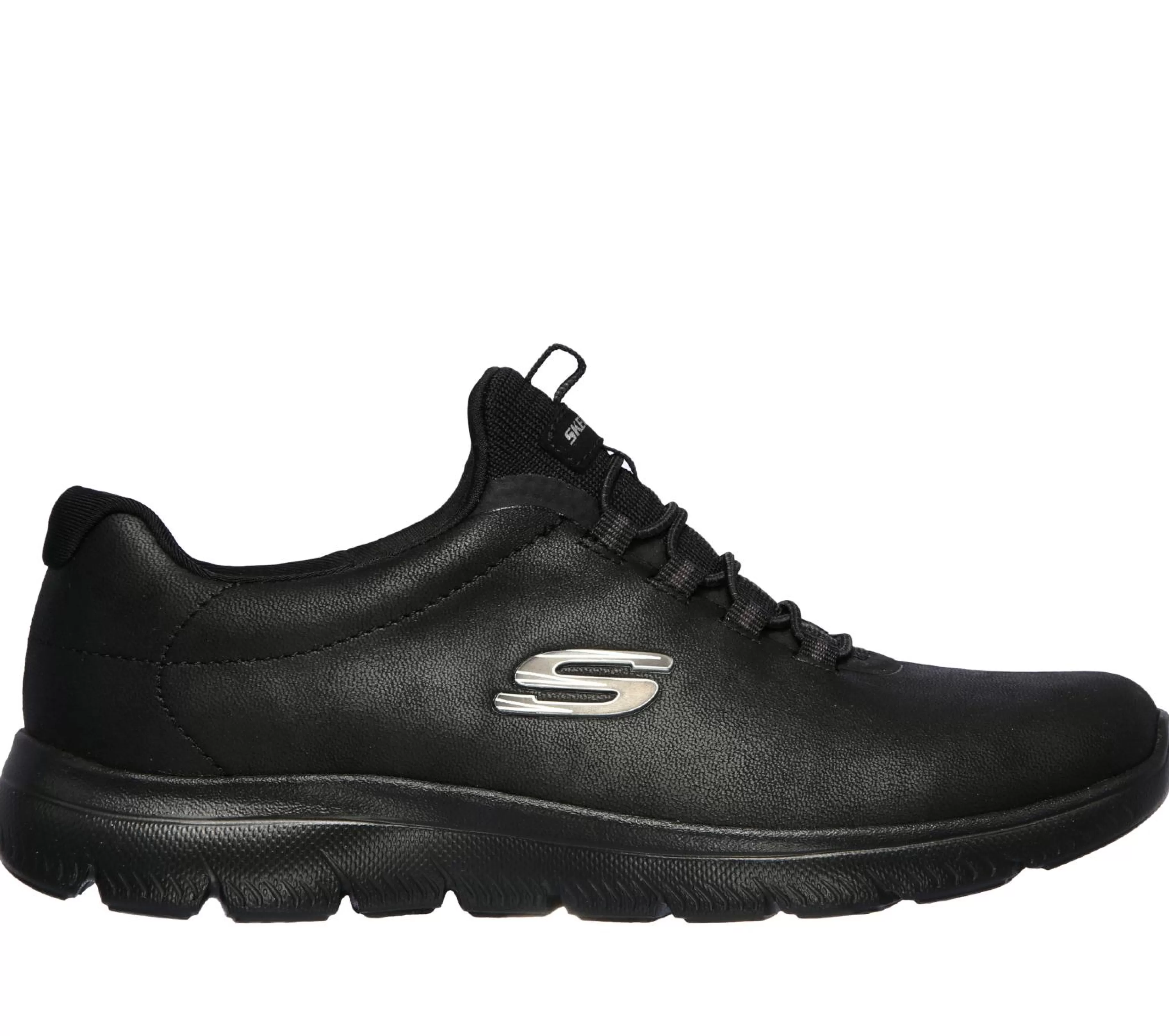 Calçado Sem Atacadores | Sapatilhas | SKECHERS Summits - Oh So Smooth PRETO