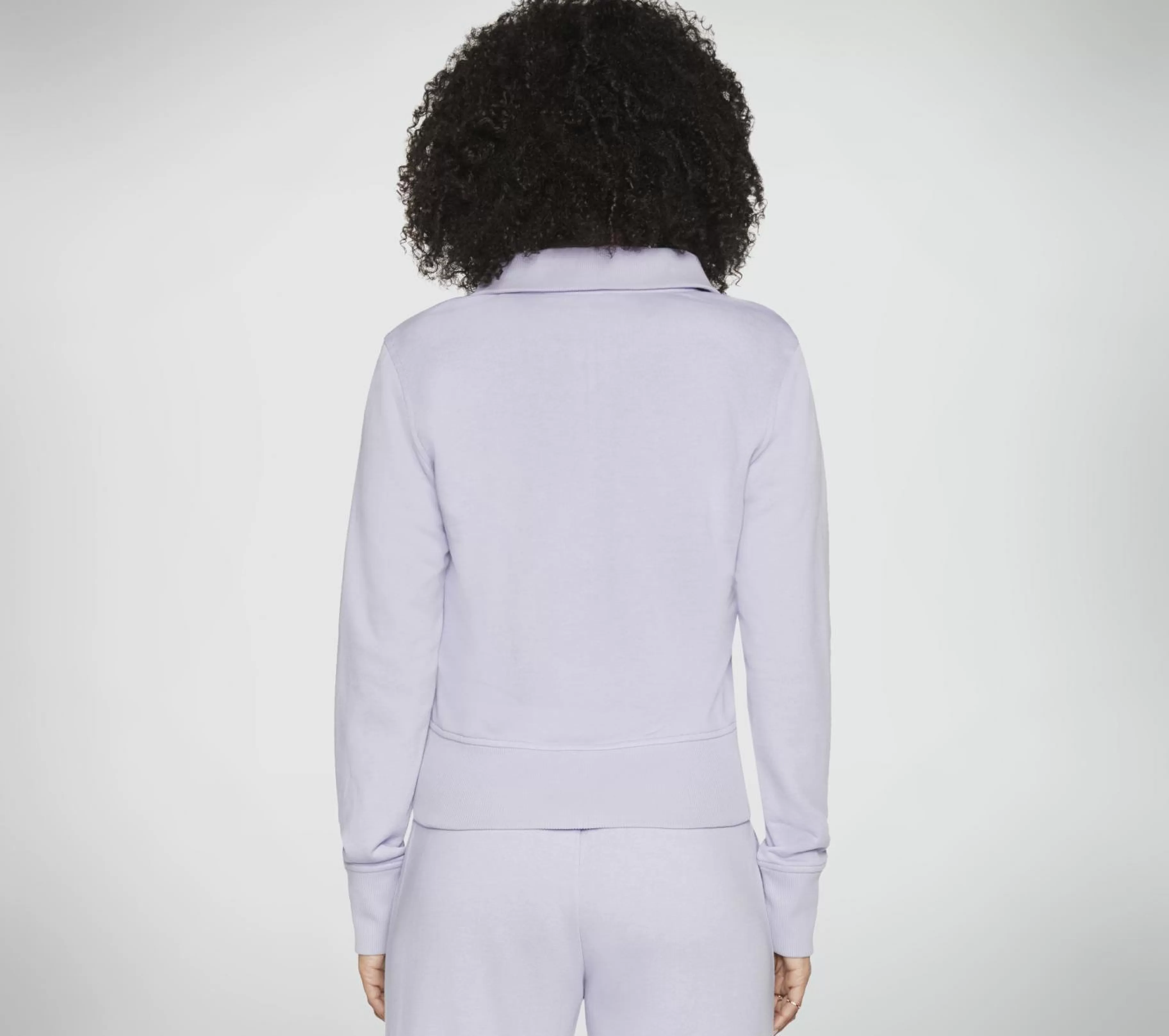 Partes De Cima | Partes De Cima | SKECHERS The Hoodless Hoodie Diamond Jacket LAVANDA / ROSA CLARO