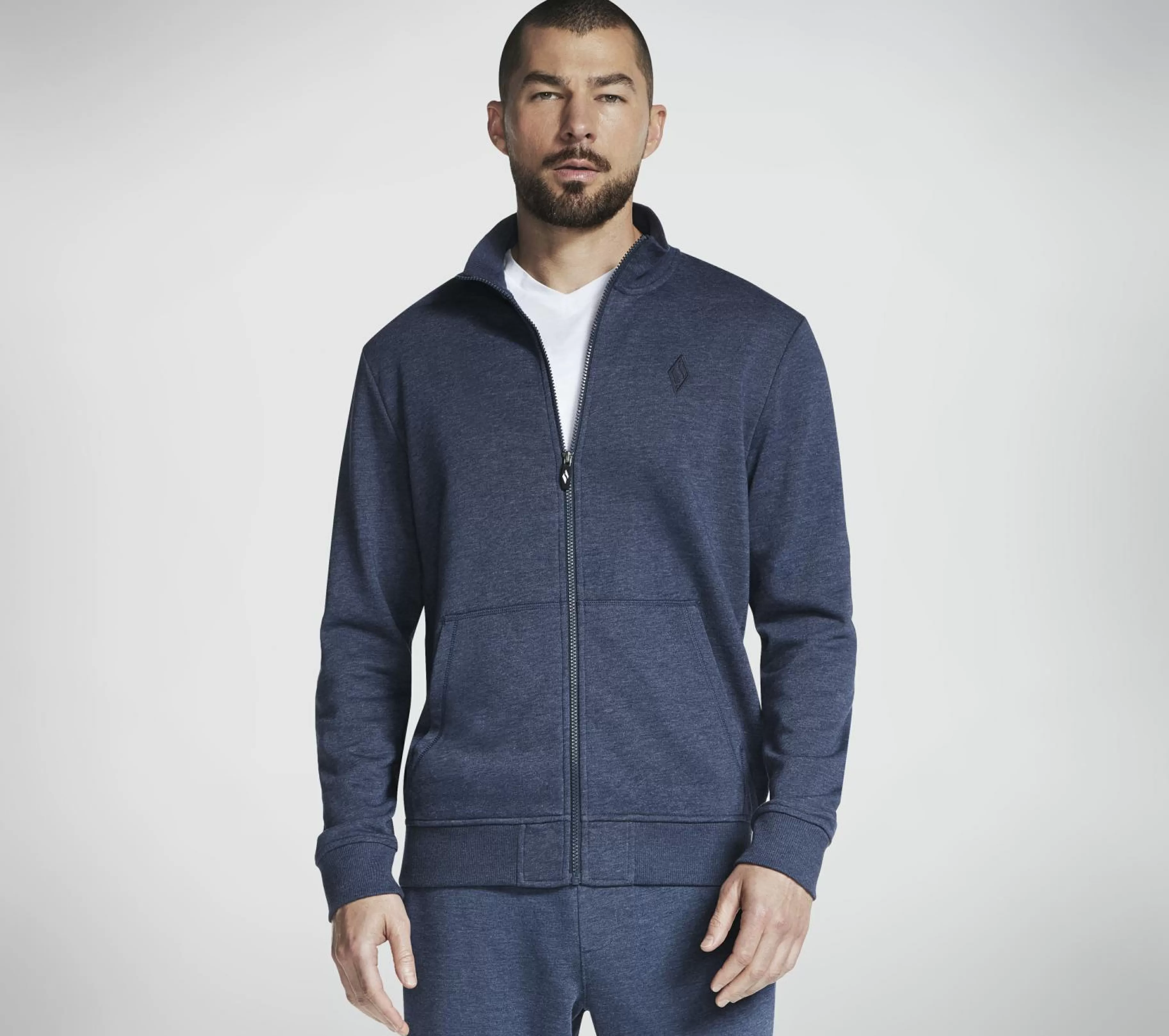 Partes De Cima | Partes De Cima | SKECHERS The Hoodless Hoodie GO WALK Everywhere Jacket NAVY