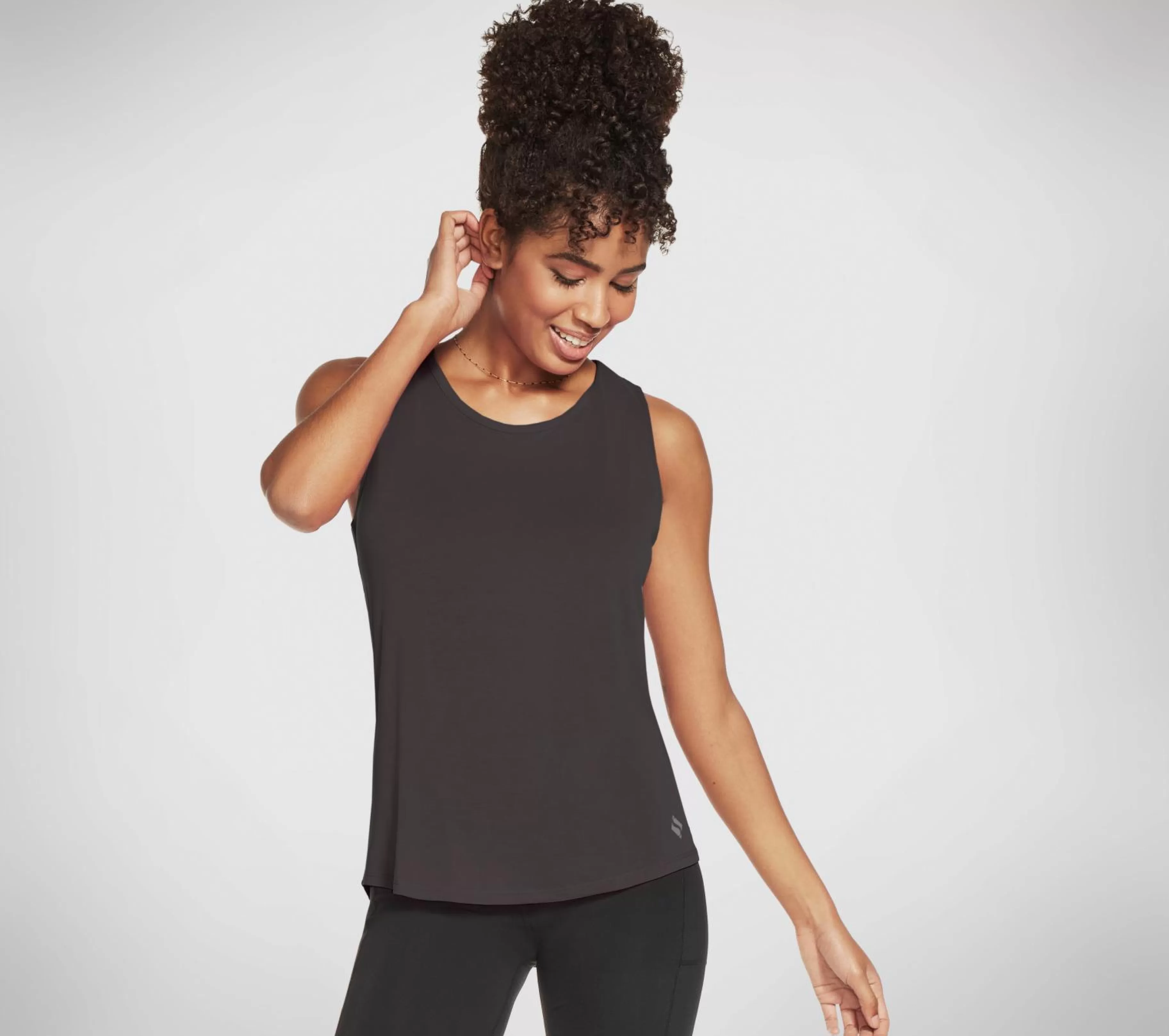 Partes De Cima | Partes De Cima | SKECHERS Tranquil Tunic Tank Top CINZENTO