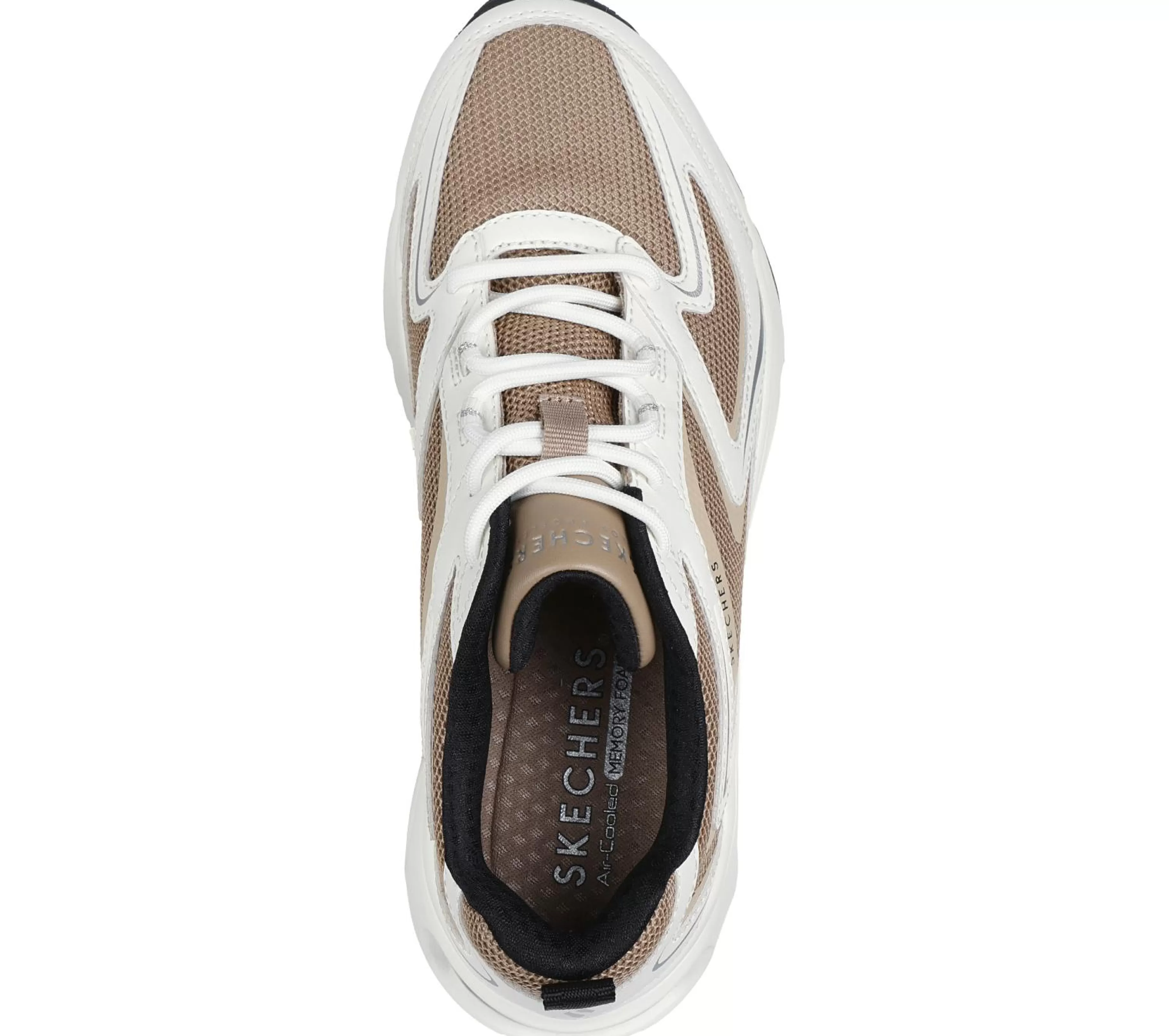 Com Atacadores | Sapatilhas Casuais | SKECHERS Tres-Air Uno - Street Fl-Air WHITE / TAN