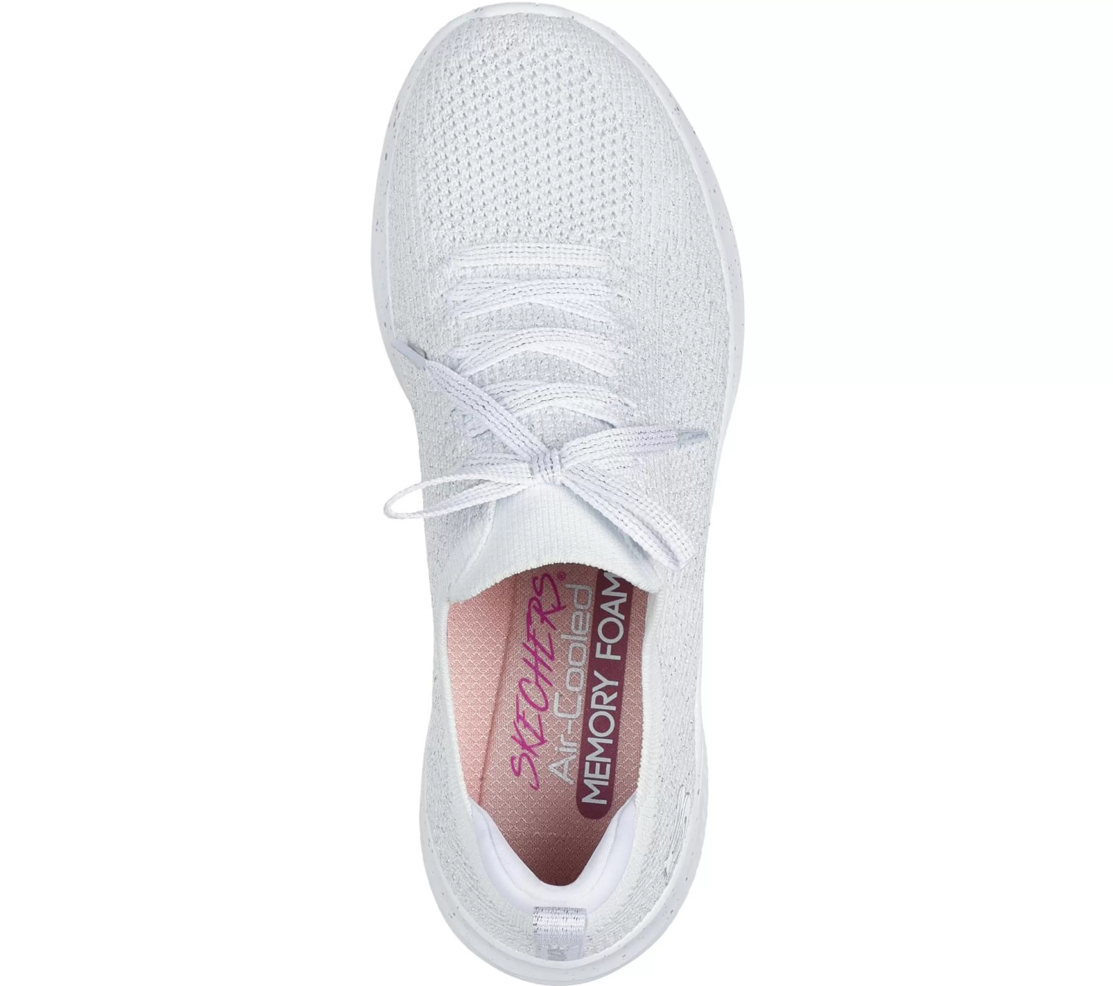 Calçado Sem Atacadores | Sapatilhas Casuais | SKECHERS Ultra Flex 3.0 - Elegant Night BRANCO / PRATEADO