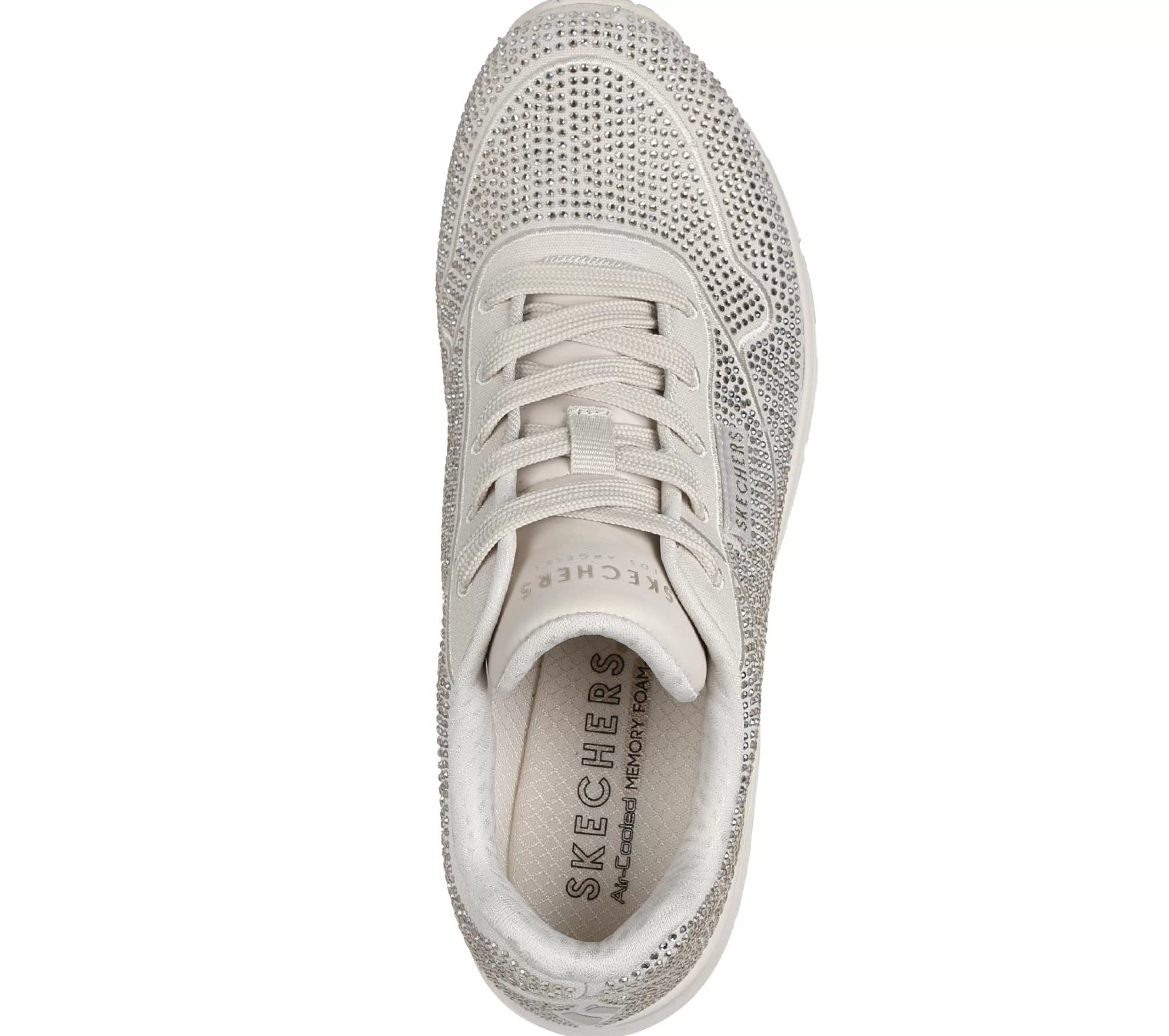 Com Atacadores | Sapatilhas Casuais | SKECHERS Uno - Disco Rave TAUPE