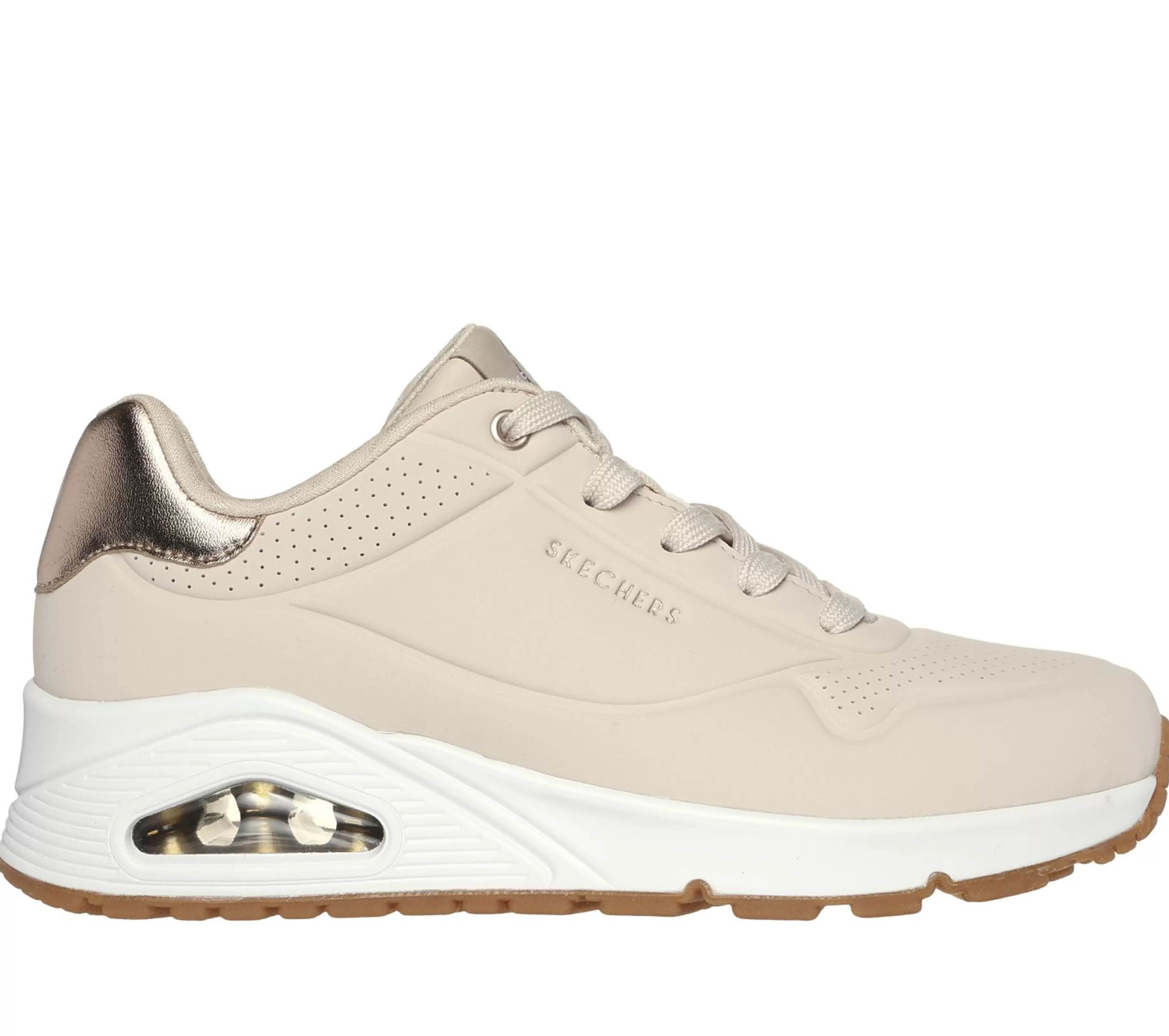 Com Atacadores | Sapatilhas Casuais | SKECHERS Uno - Golden Air NATURAL