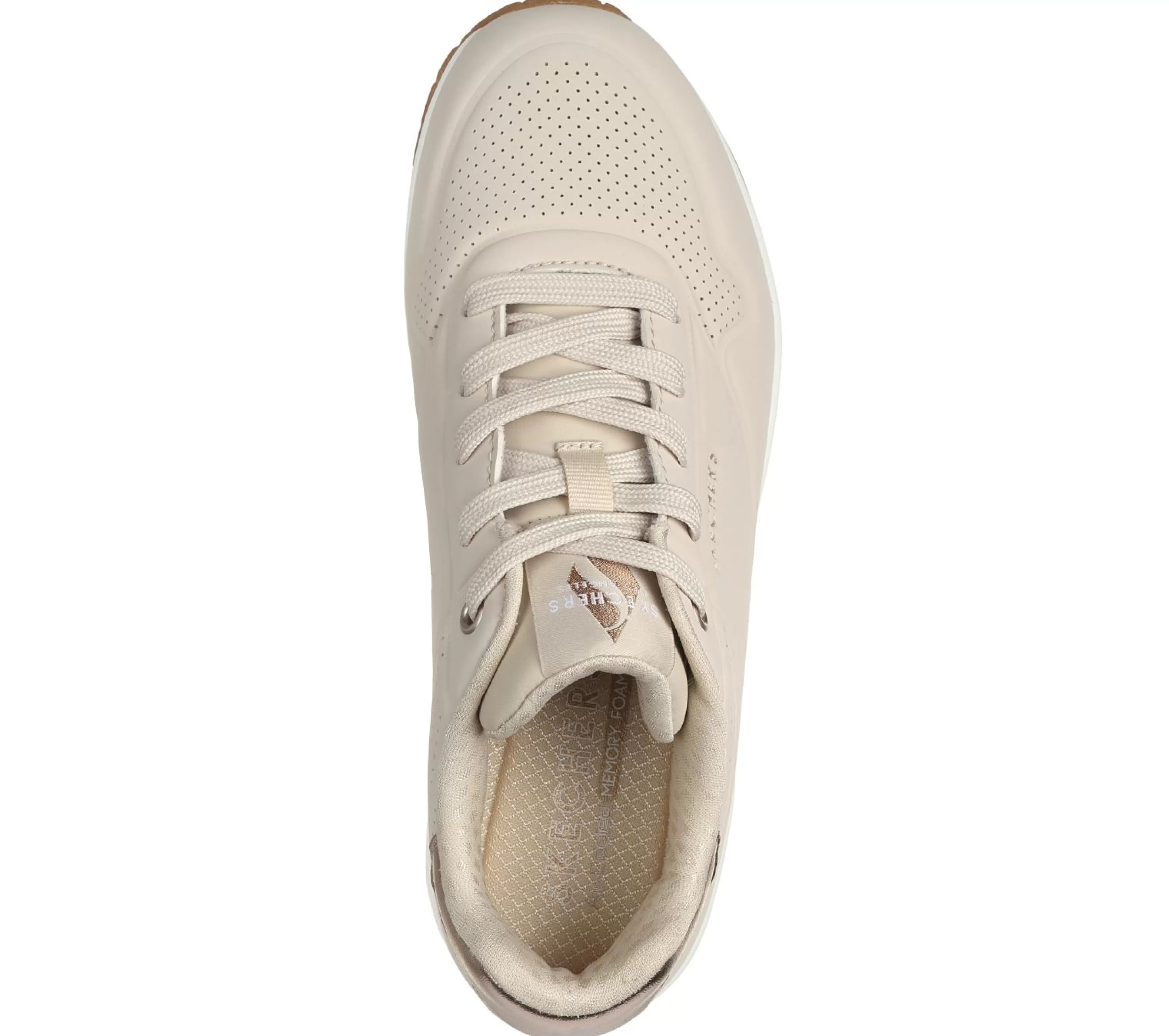 Com Atacadores | Sapatilhas Casuais | SKECHERS Uno - Golden Air NATURAL