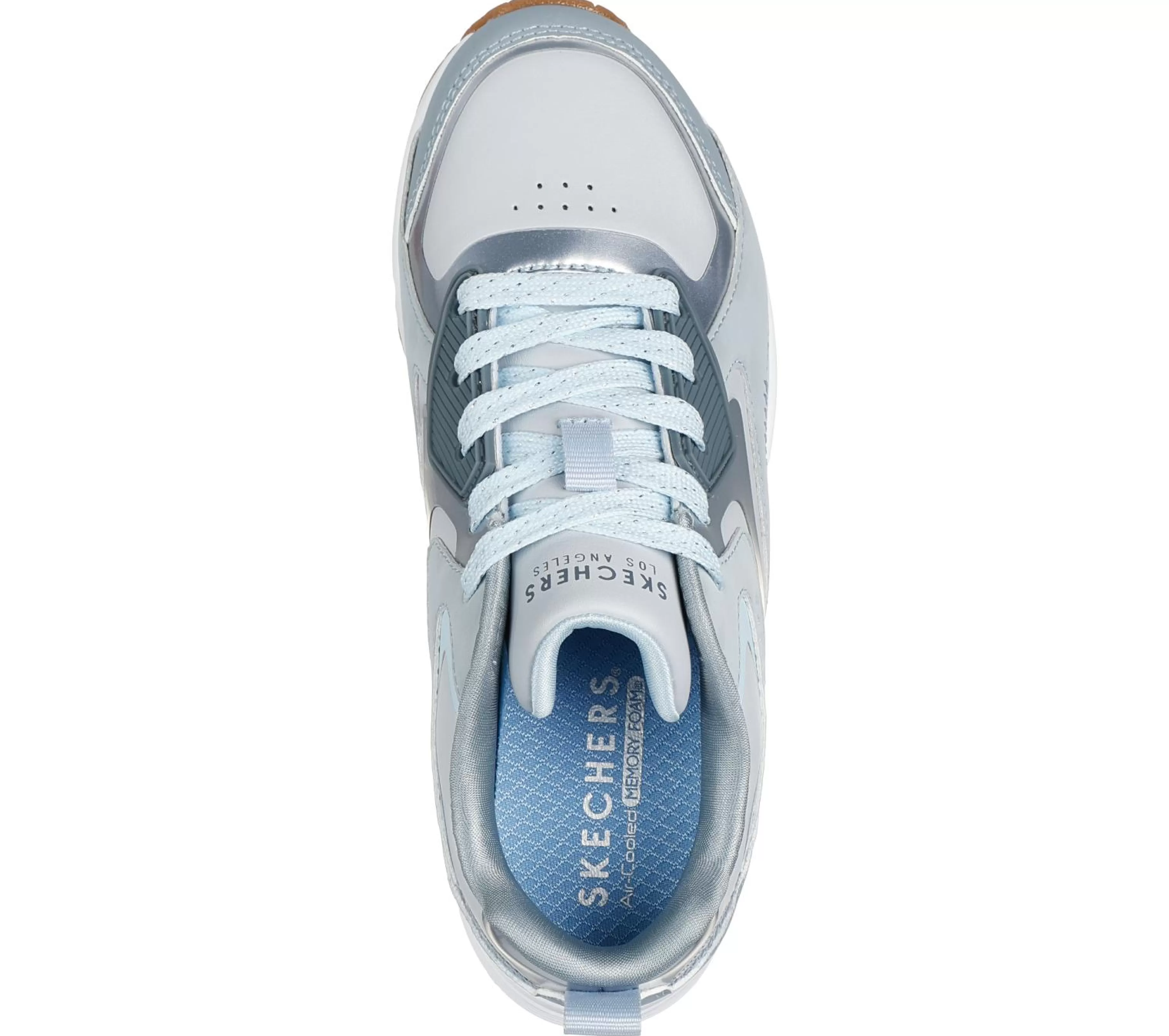 Com Atacadores | Sapatilhas | SKECHERS Uno Gen1 - Color Surge CINZENTO / AZUL CLARO