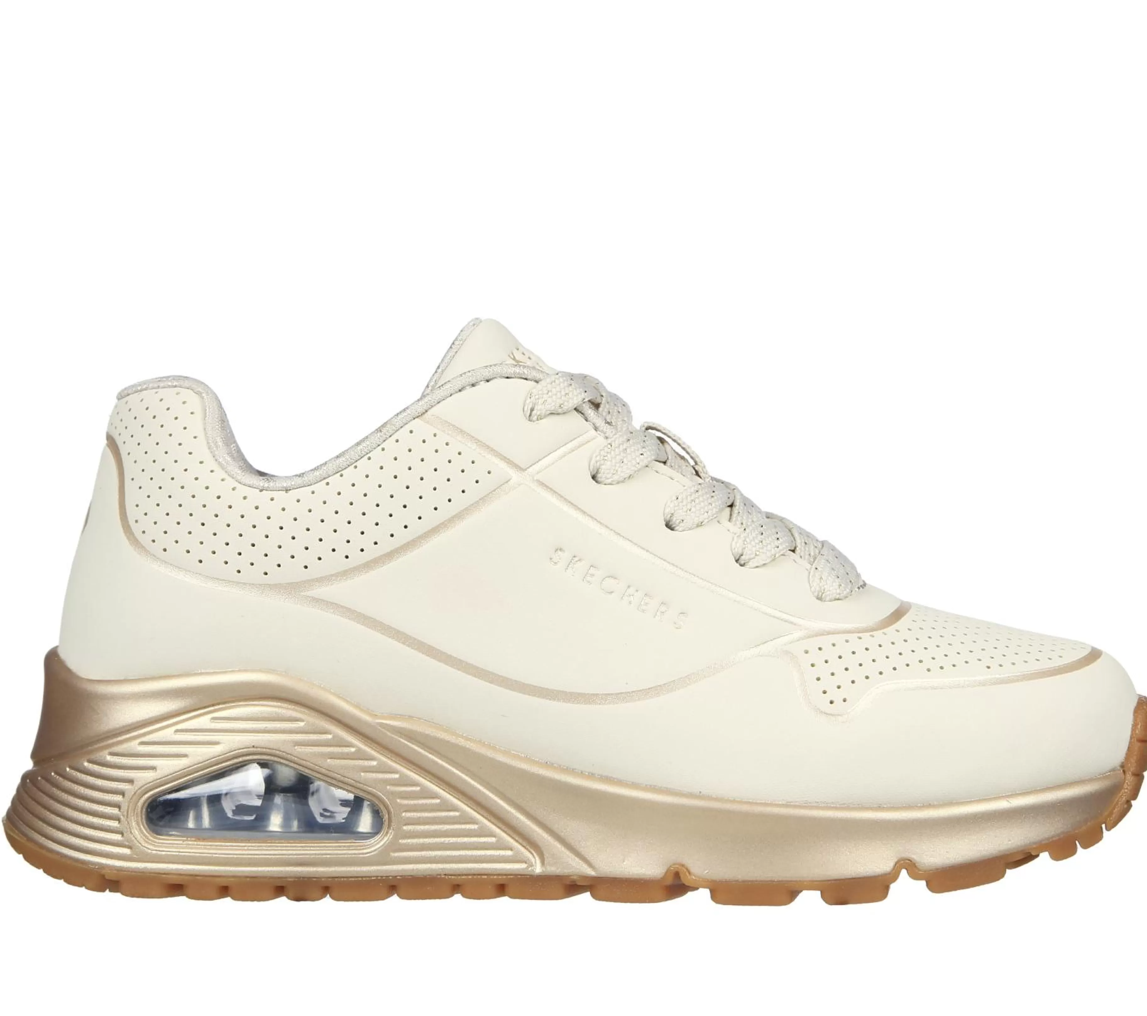 Com Atacadores | Sapatilhas | SKECHERS Uno Gen1 - Cool Heels NATURAL