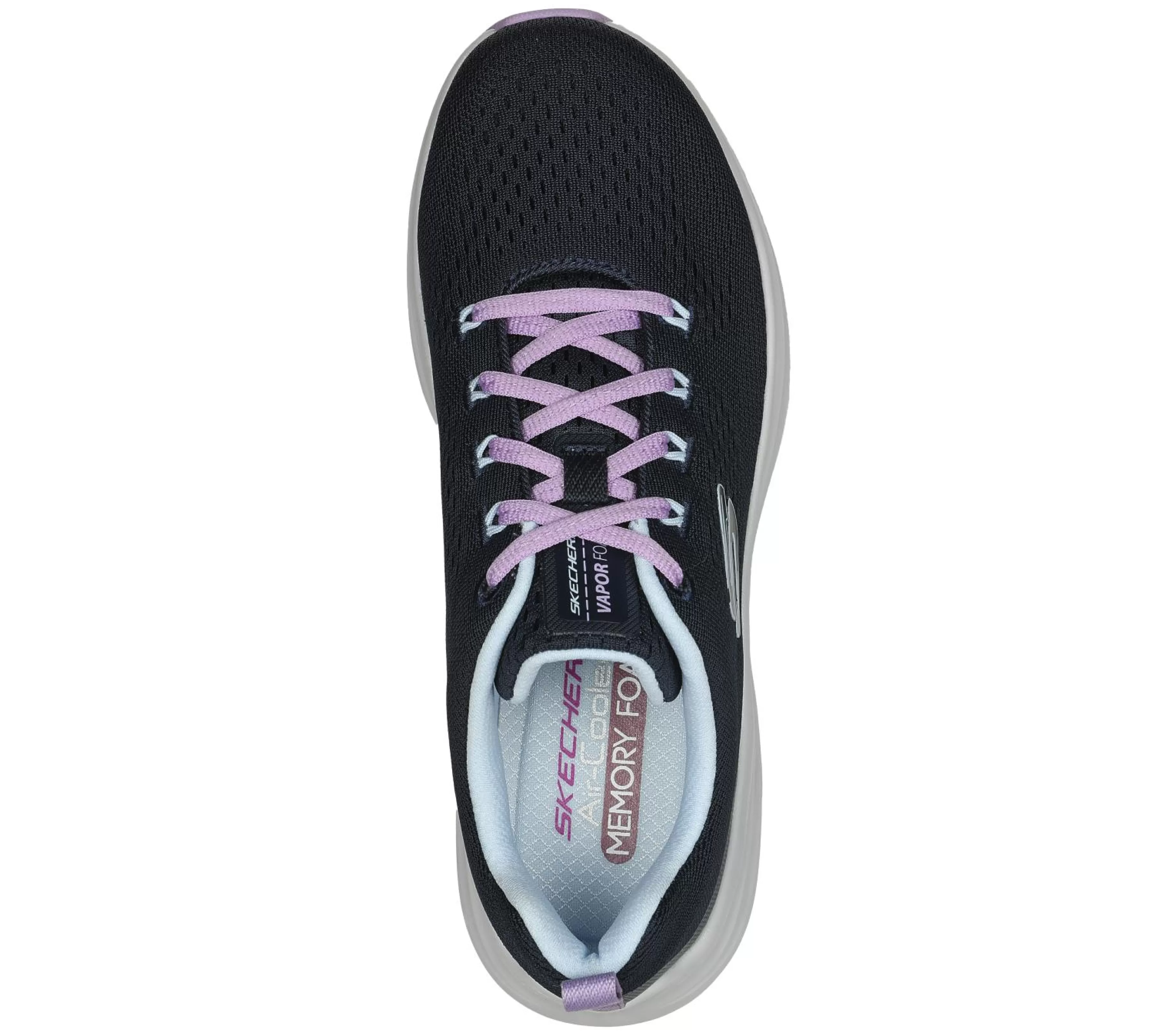 Com Atacadores | Sapatilhas | SKECHERS Vapor Foam - Fresh Trend NAVY / LAVANDA