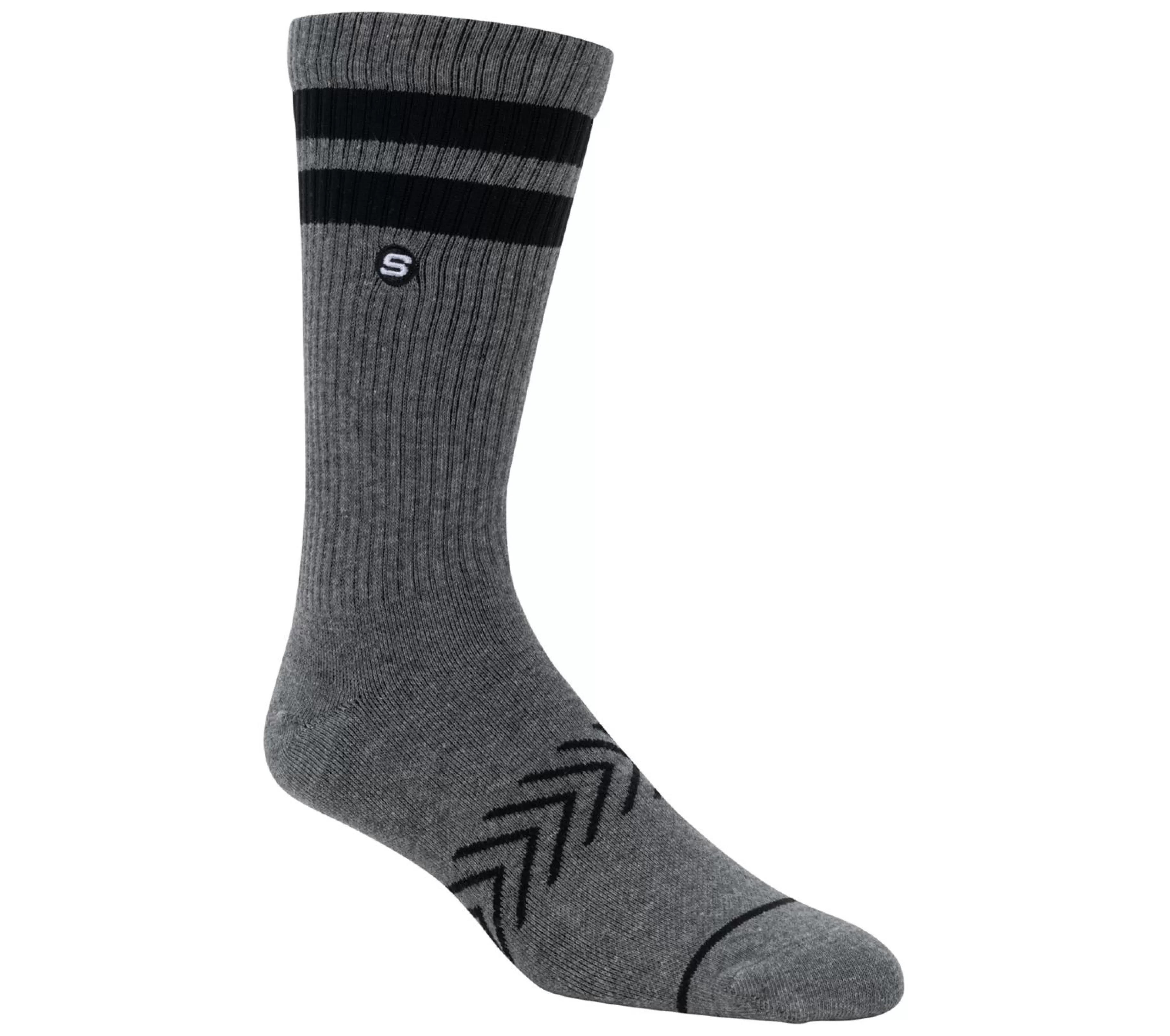 Meias | Acessórios | SKECHERS Varsity Crew Socks - 1 Pair CINZENTO