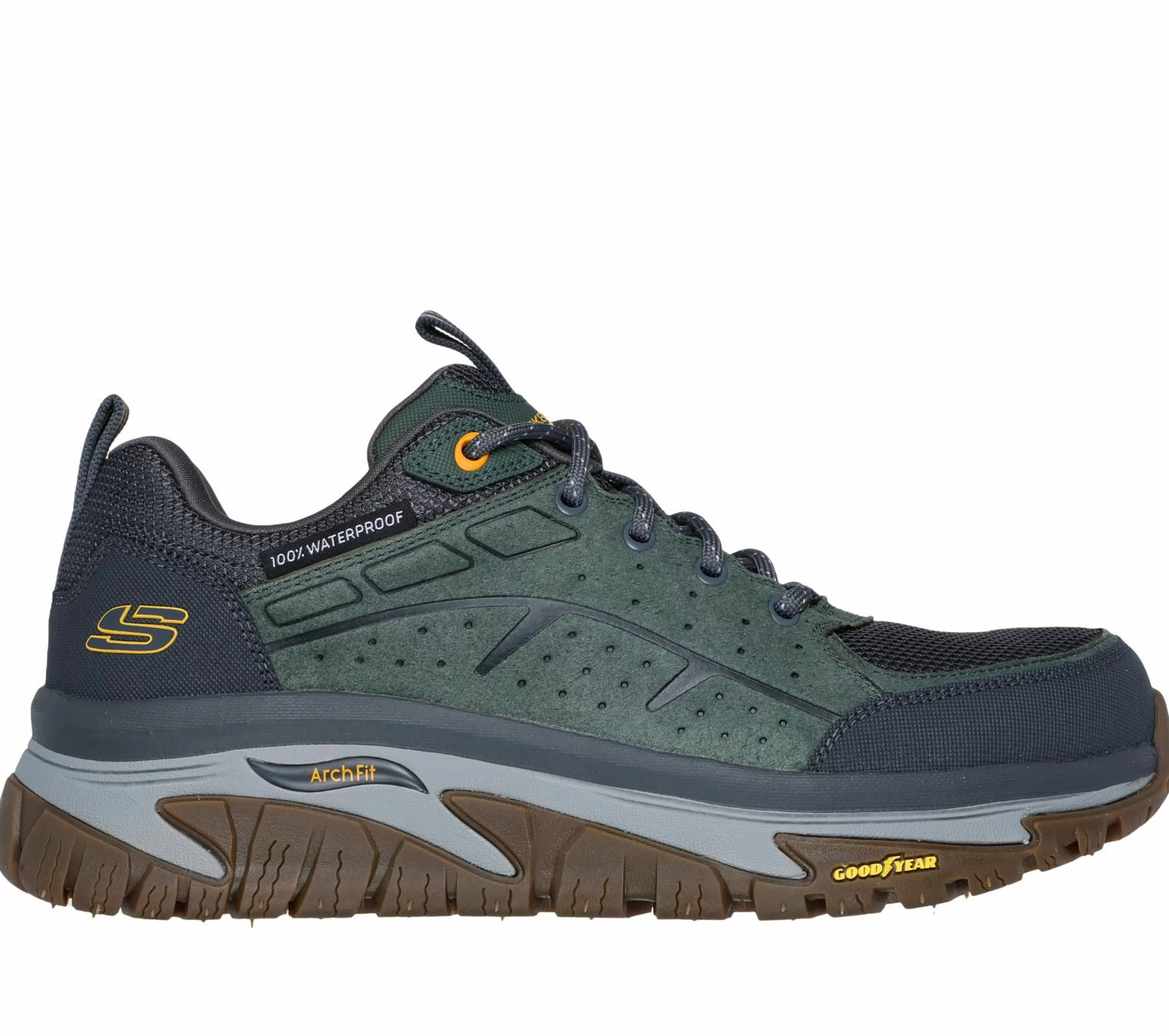 Sapatos Com Atacadores | Sapatilhas | SKECHERS Waterproof: Arch Fit Road Walker - Vernal VERDE