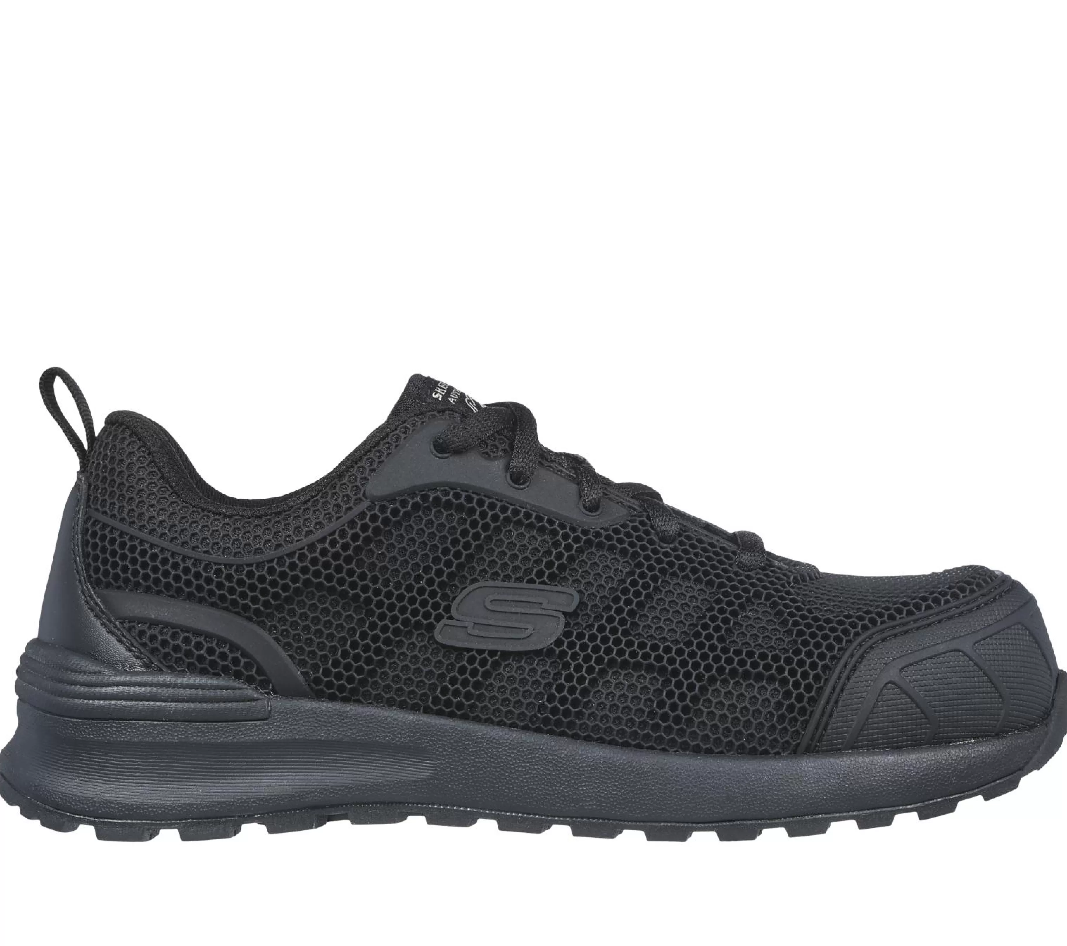 Com Atacadores | SKECHERS Work: Bulklin - Ayak Comp Toe PRETO