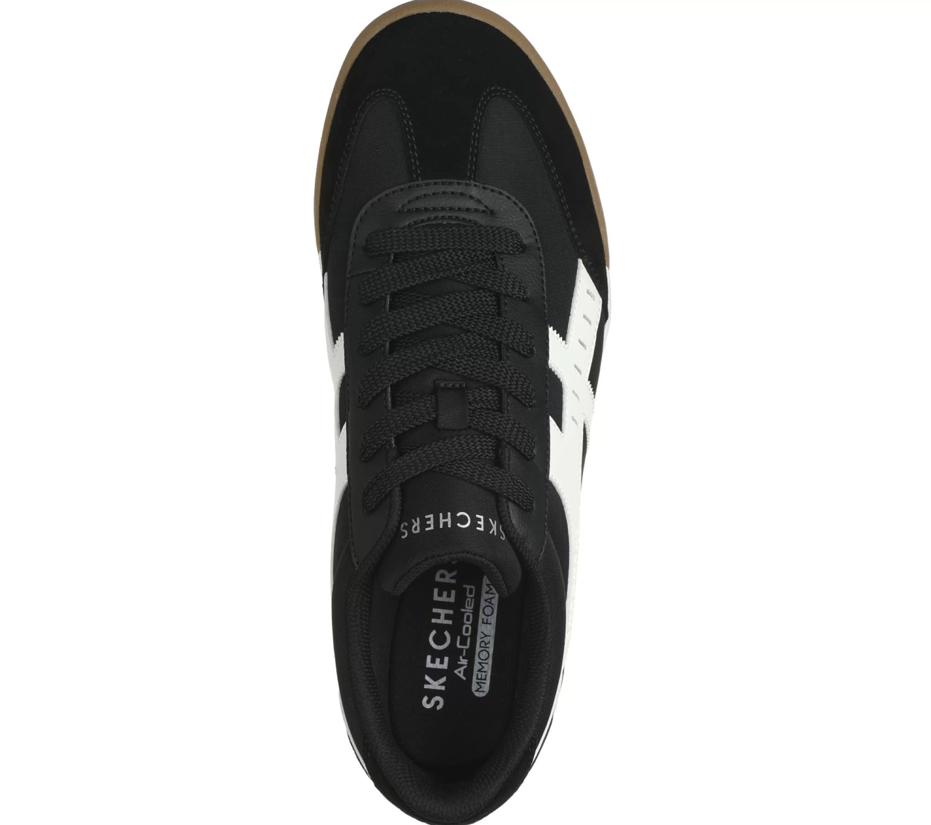 Sapatos Com Atacadores | Sapatilhas Casuais | SKECHERS Zinger - Manzanilla Superado PRETO / BRANCO